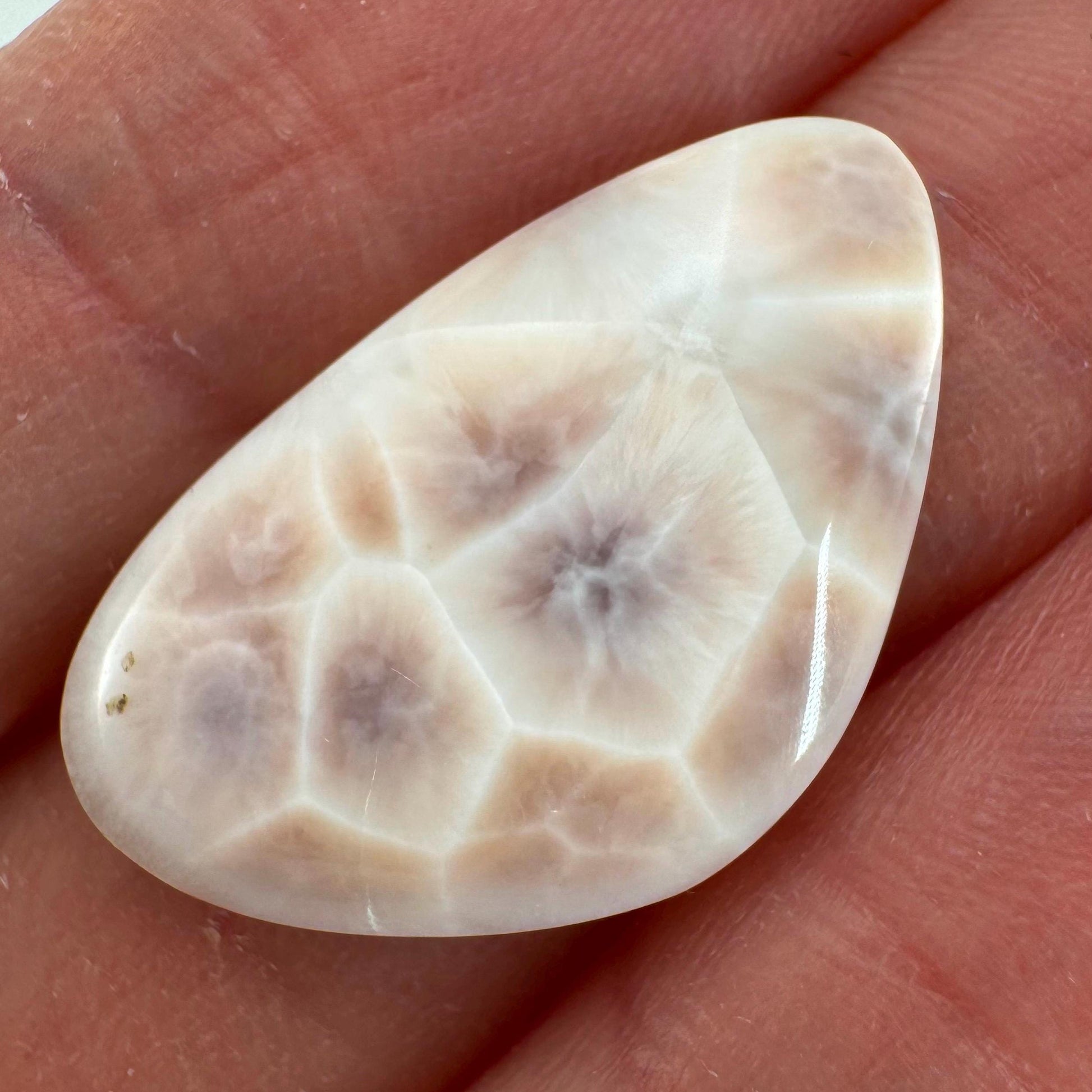 Pink Natrolite Gemstone Cabochon