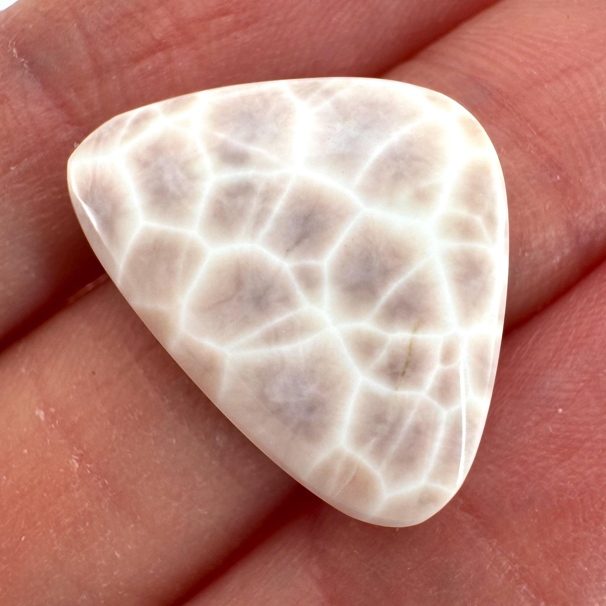 Pink Natrolite Gemstone Cabochon