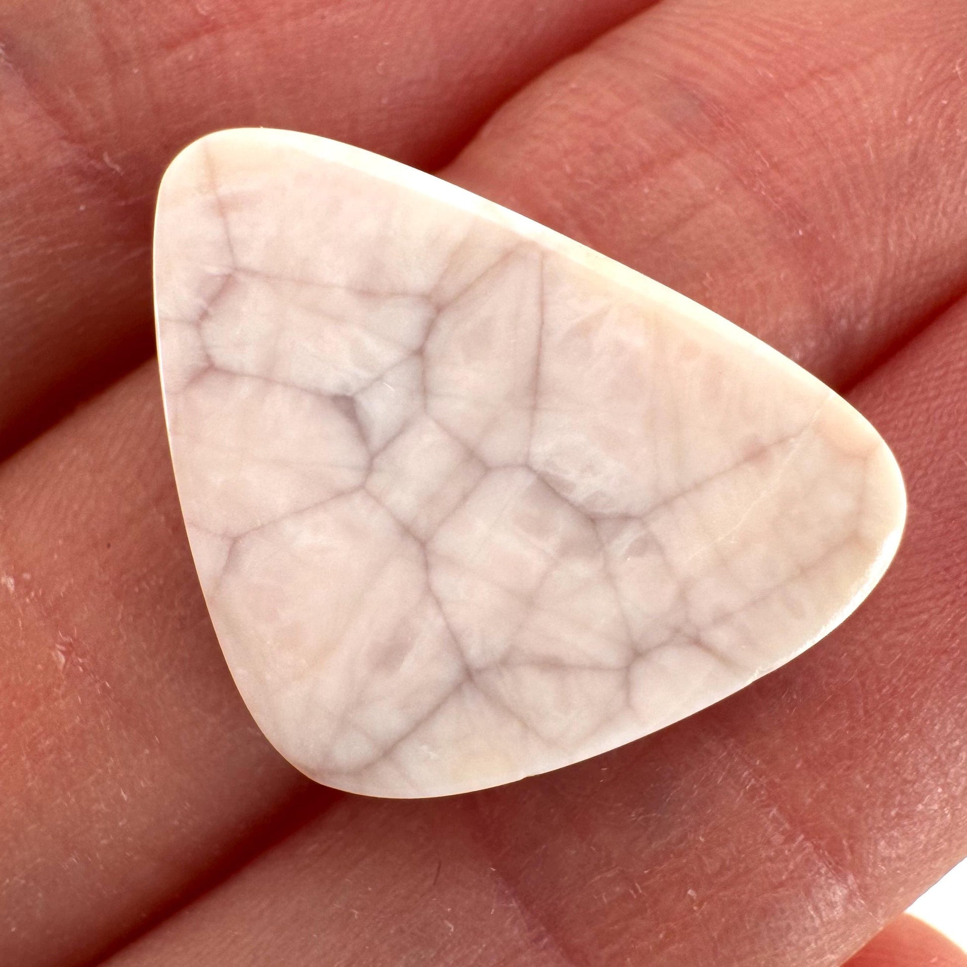 Pink Natrolite Gemstone Cabochon