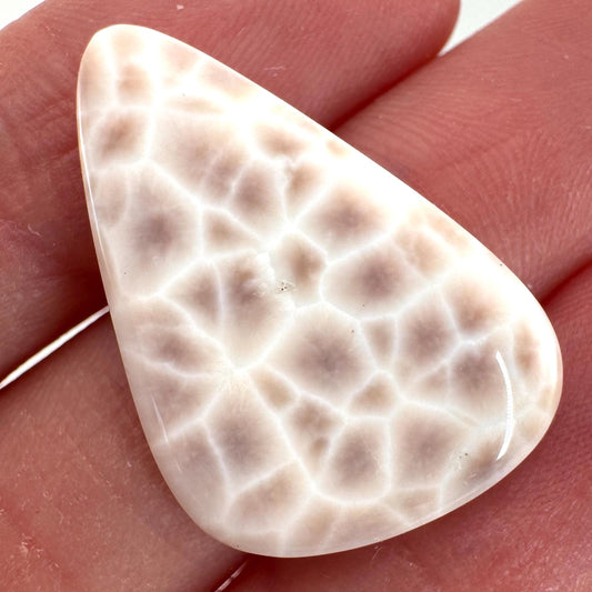 Pink Natrolite Gemstone Cabochon