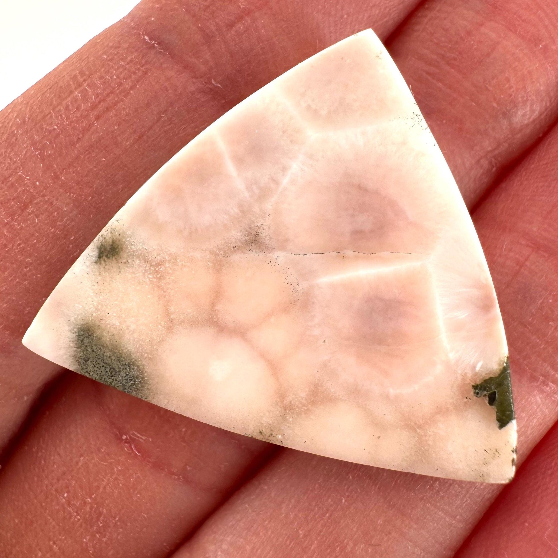 Pink Natrolite Gemstone Cabochon