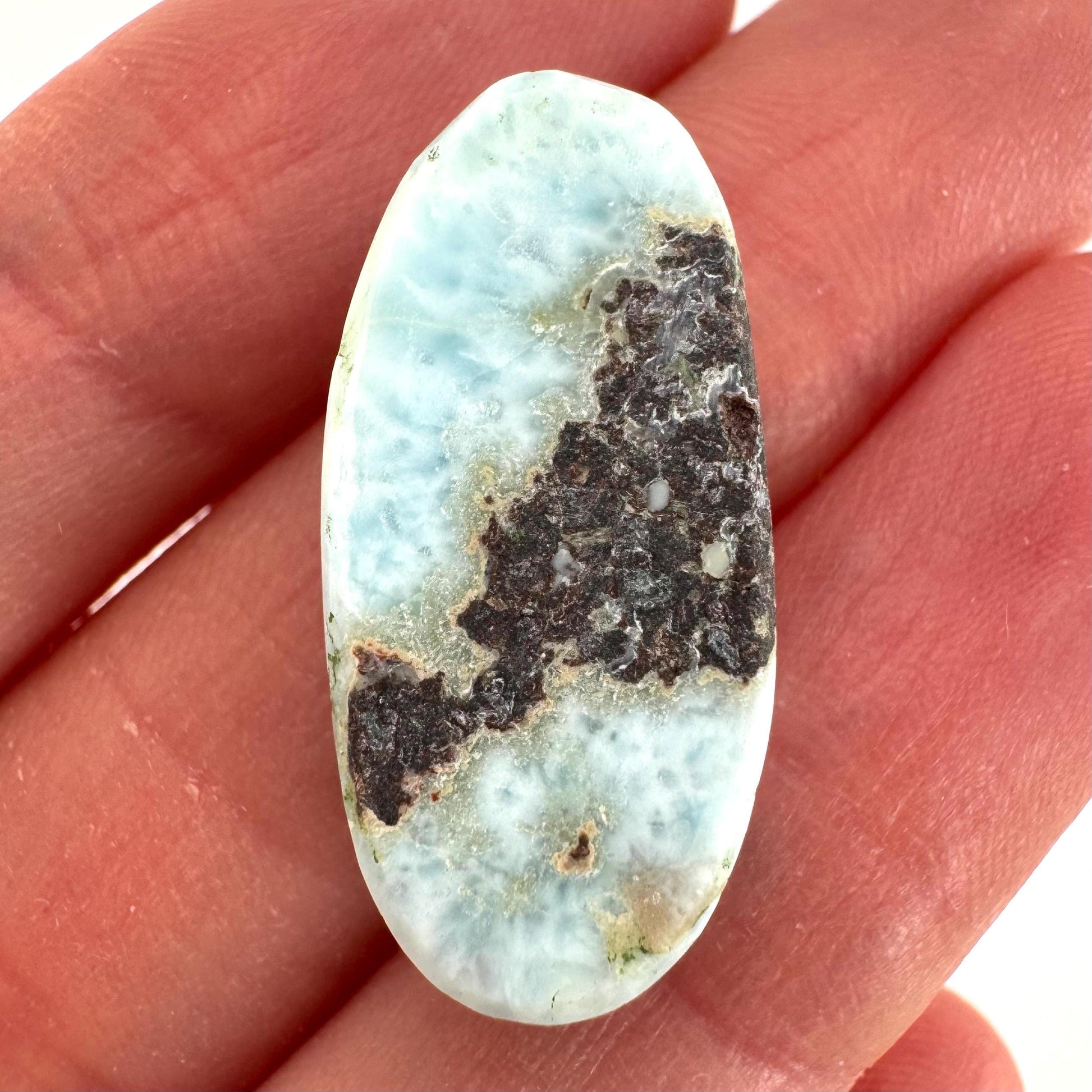 Blue Larimar Gemstone Cabochon