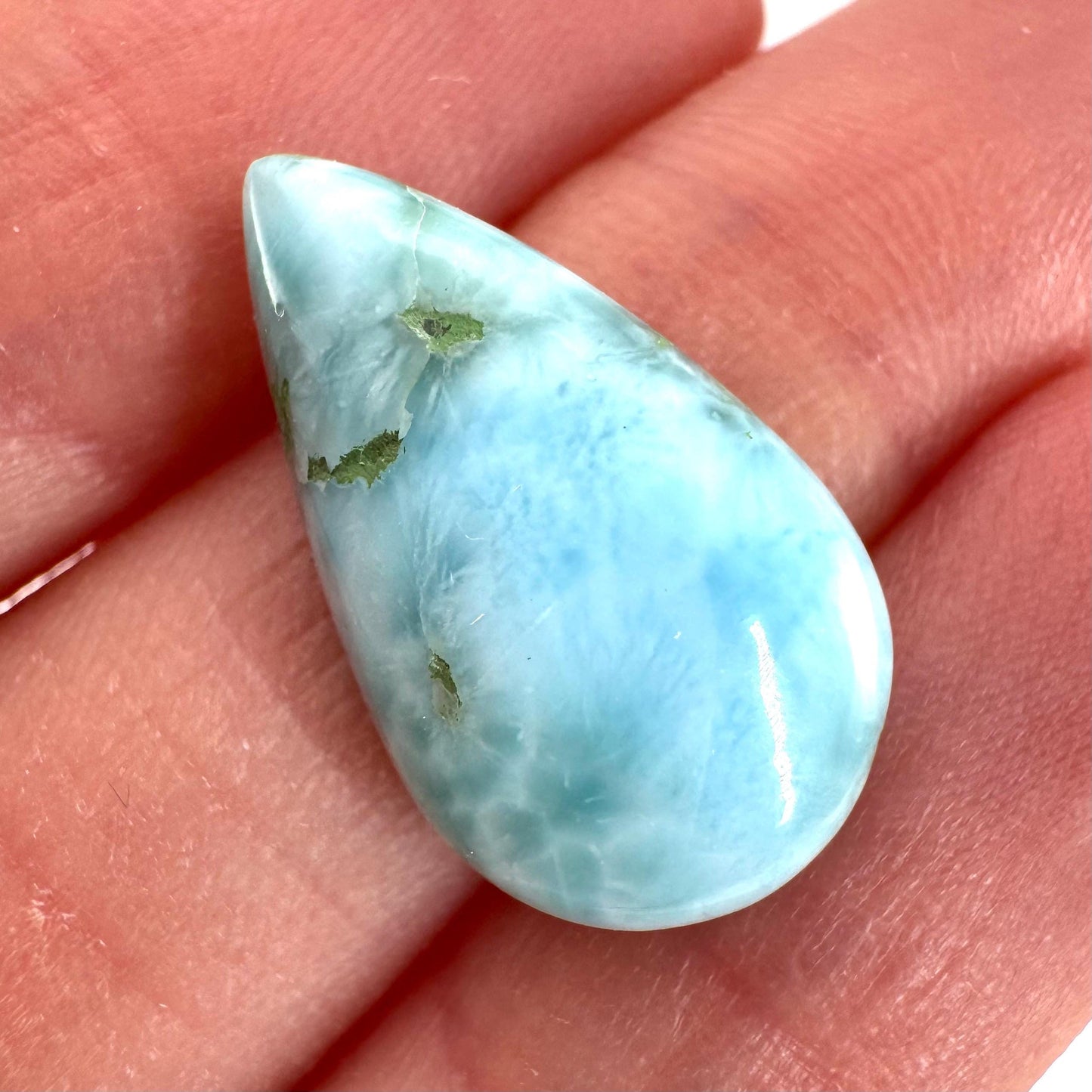 Blue Larimar Gemstone Cabochon