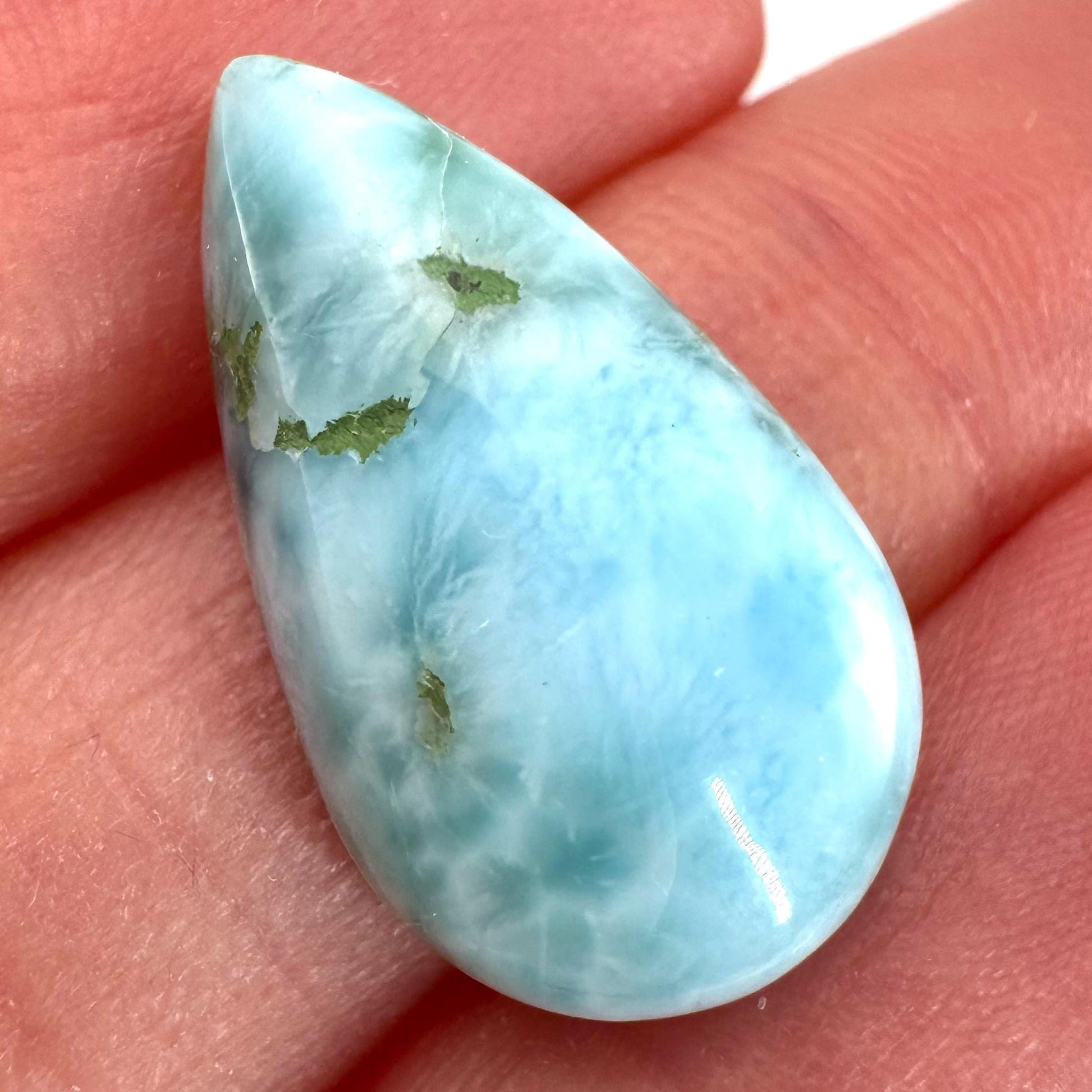 Blue Larimar Gemstone Cabochon