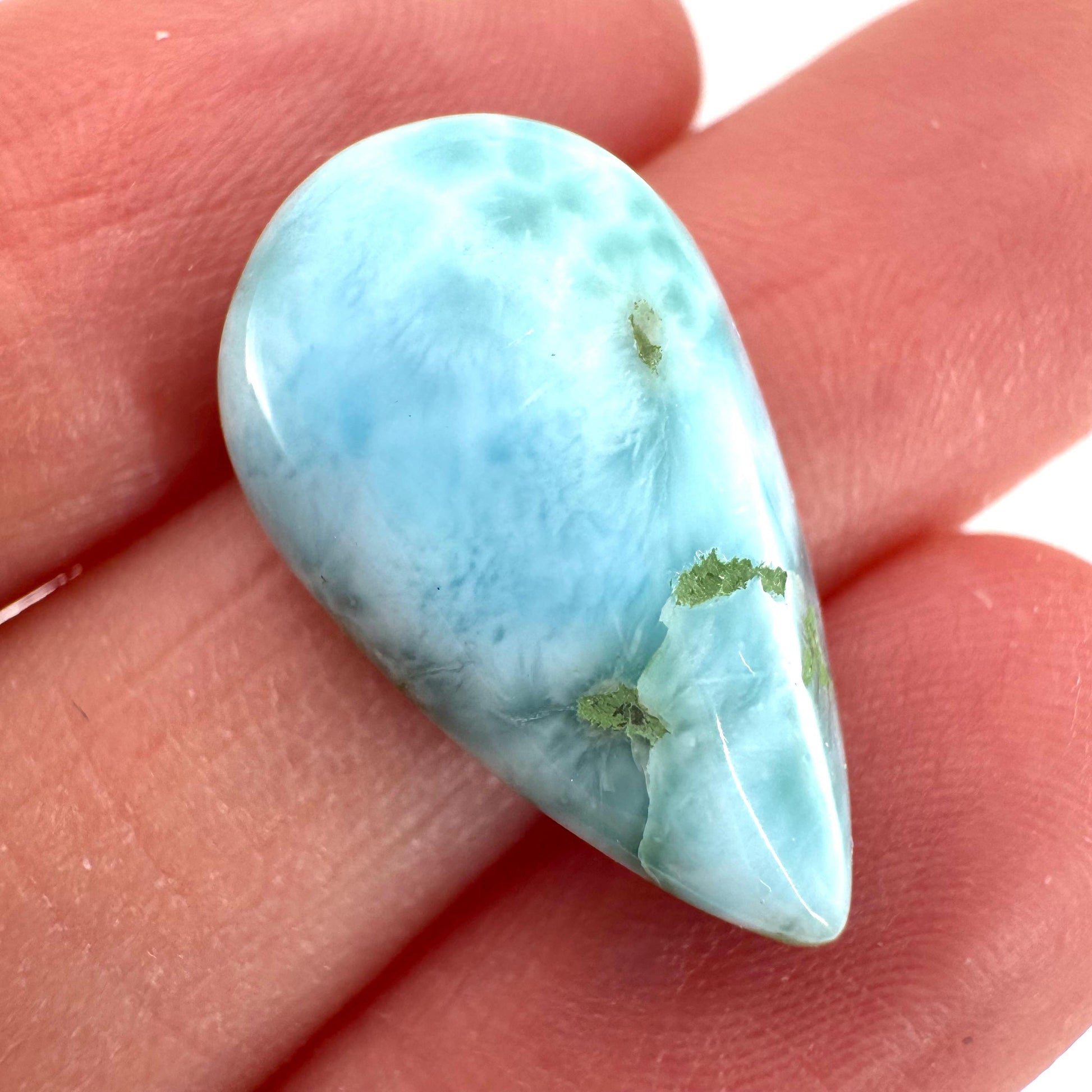 Blue Larimar Gemstone Cabochon