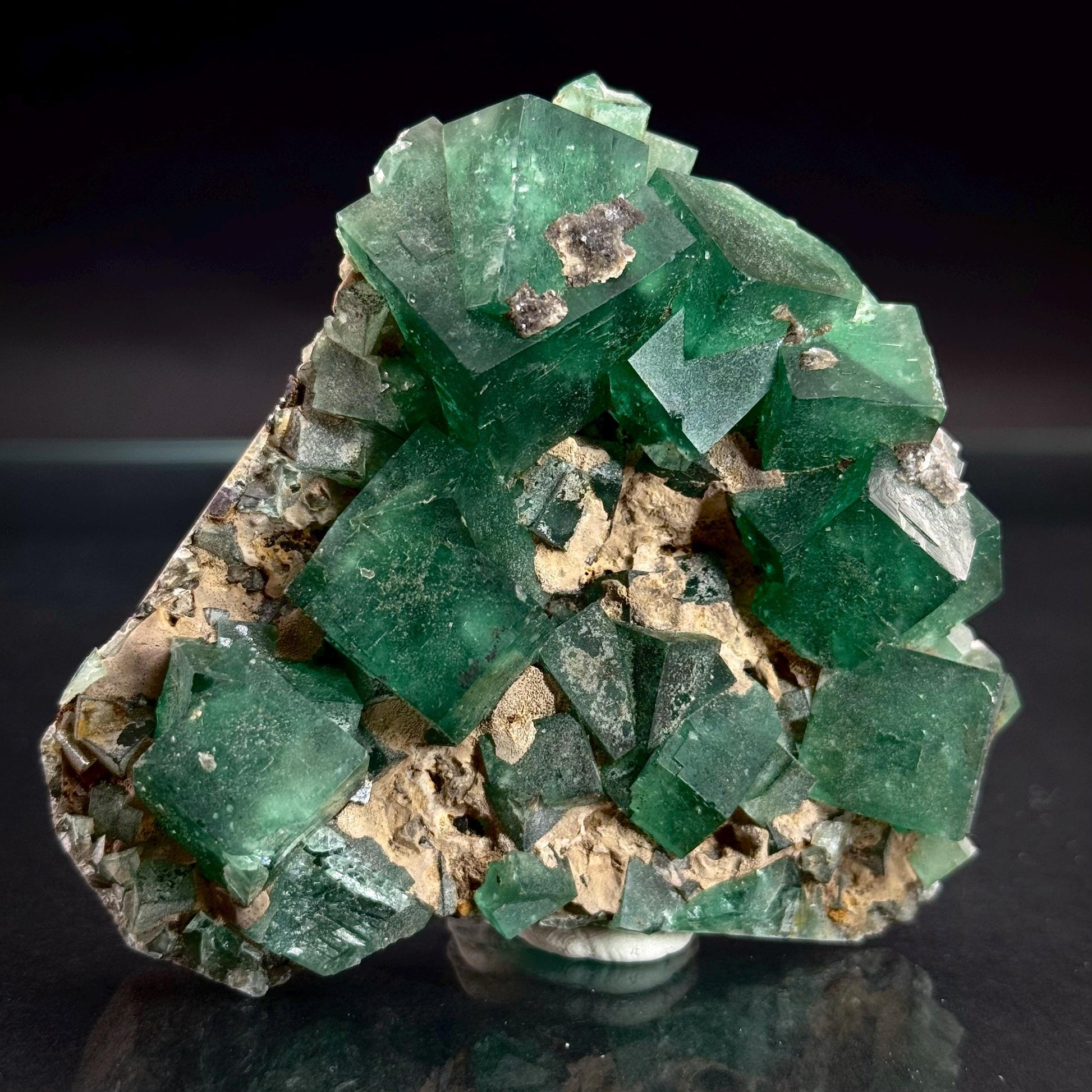 Rogerley Fluorite | green color shifting fluorite crystal cluster, UV reactive mineral specimen
