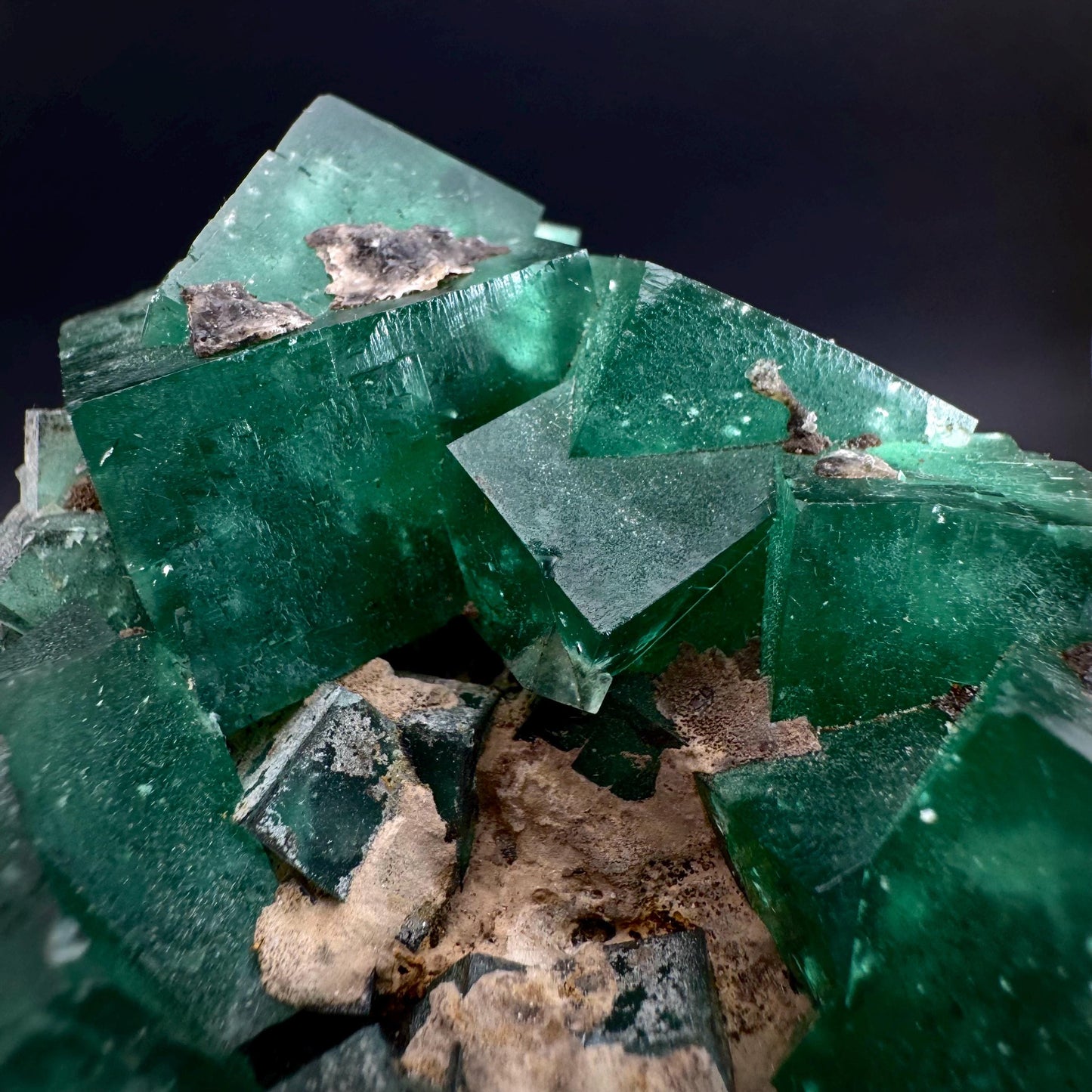 Rogerley Fluorite | green color shifting fluorite crystal cluster, UV reactive mineral specimen