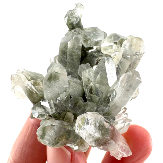 Chlorite Quartz | green phantom quartz crystal, mineral specimen