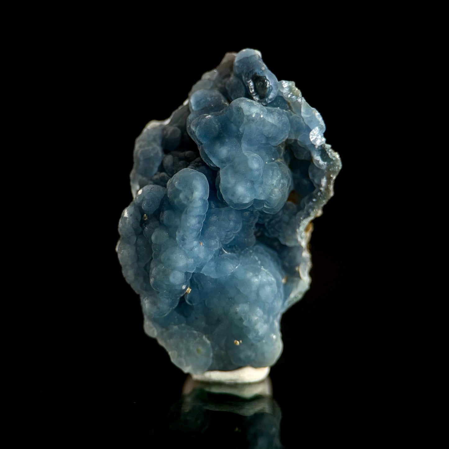Plumbogummite | blue pyromorphite pseudomorph crystal, rare mineral specimen