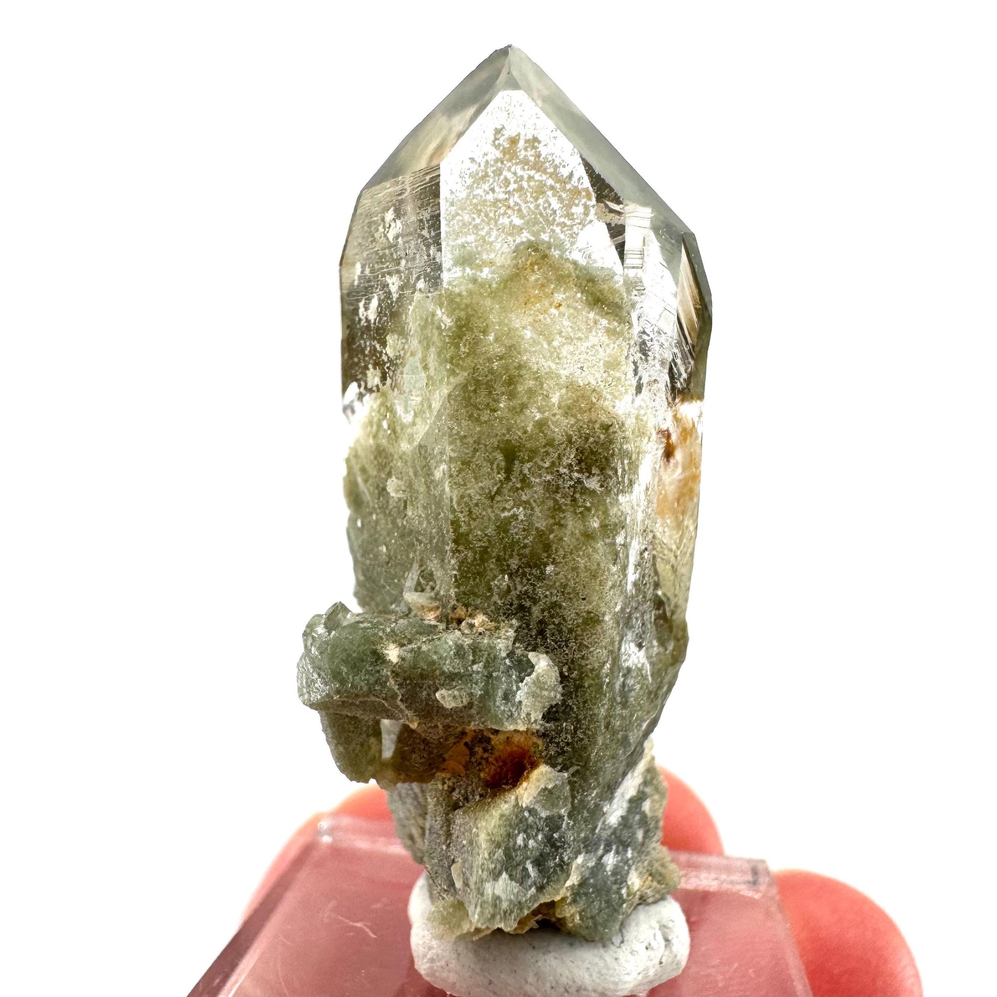 Chlorite Quartz | green phantom quartz crystal, mineral specimen