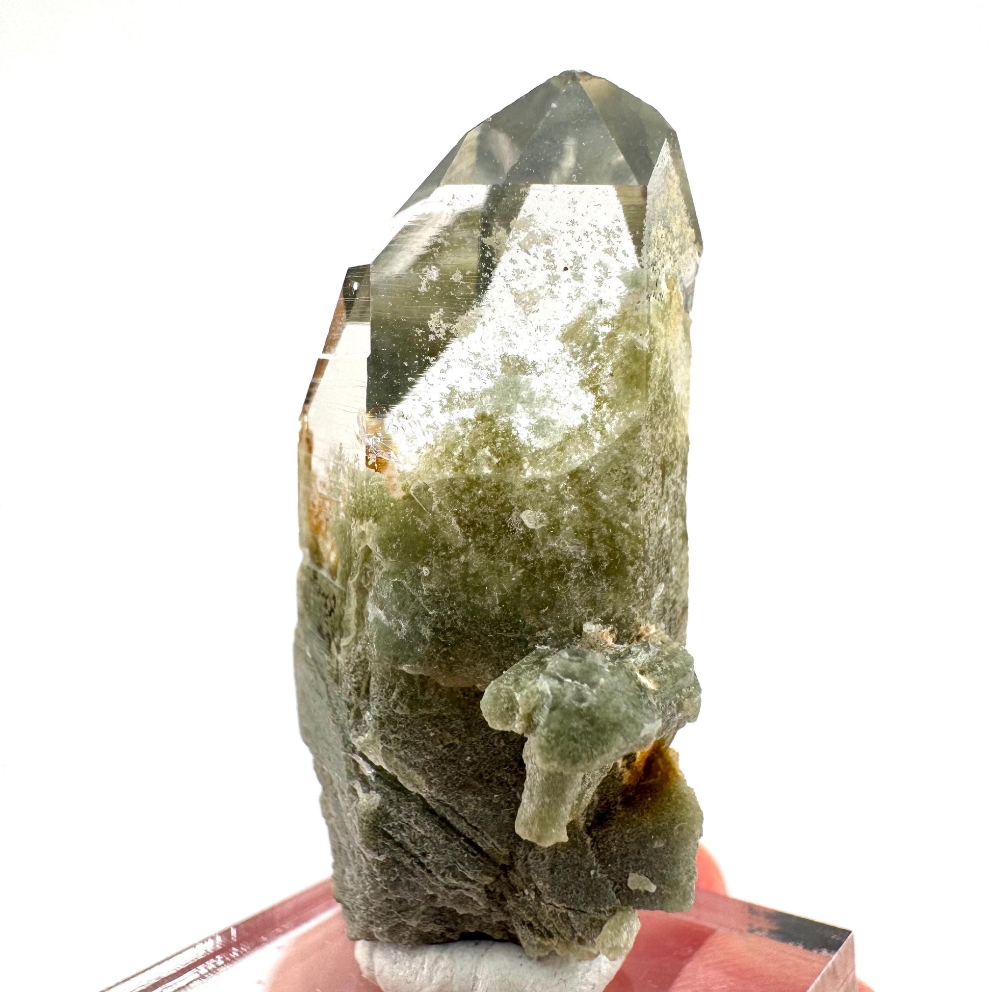 Chlorite Quartz | green phantom quartz crystal, mineral specimen