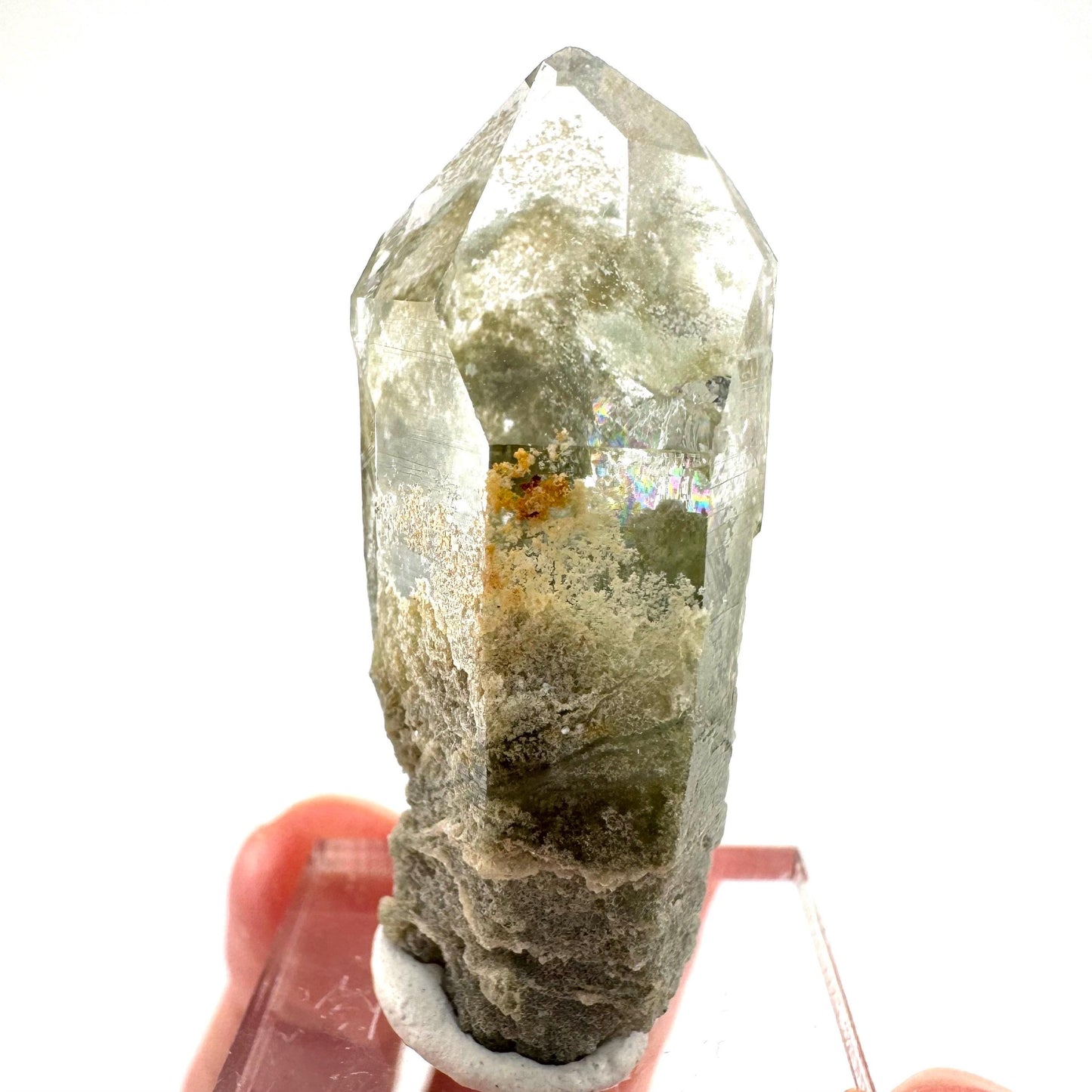 Chlorite Quartz | green phantom quartz crystal, mineral specimen
