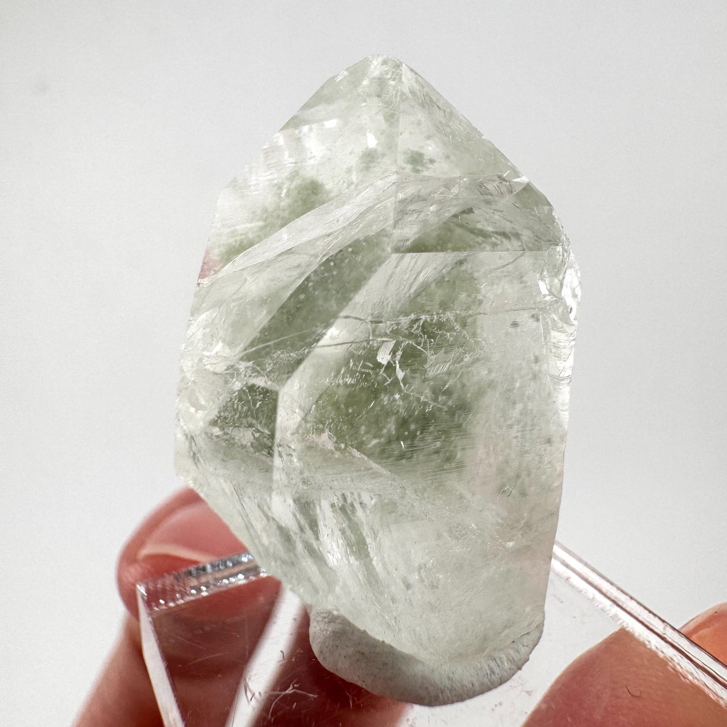 Chlorite Quartz | green phantom quartz crystal, mineral specimen