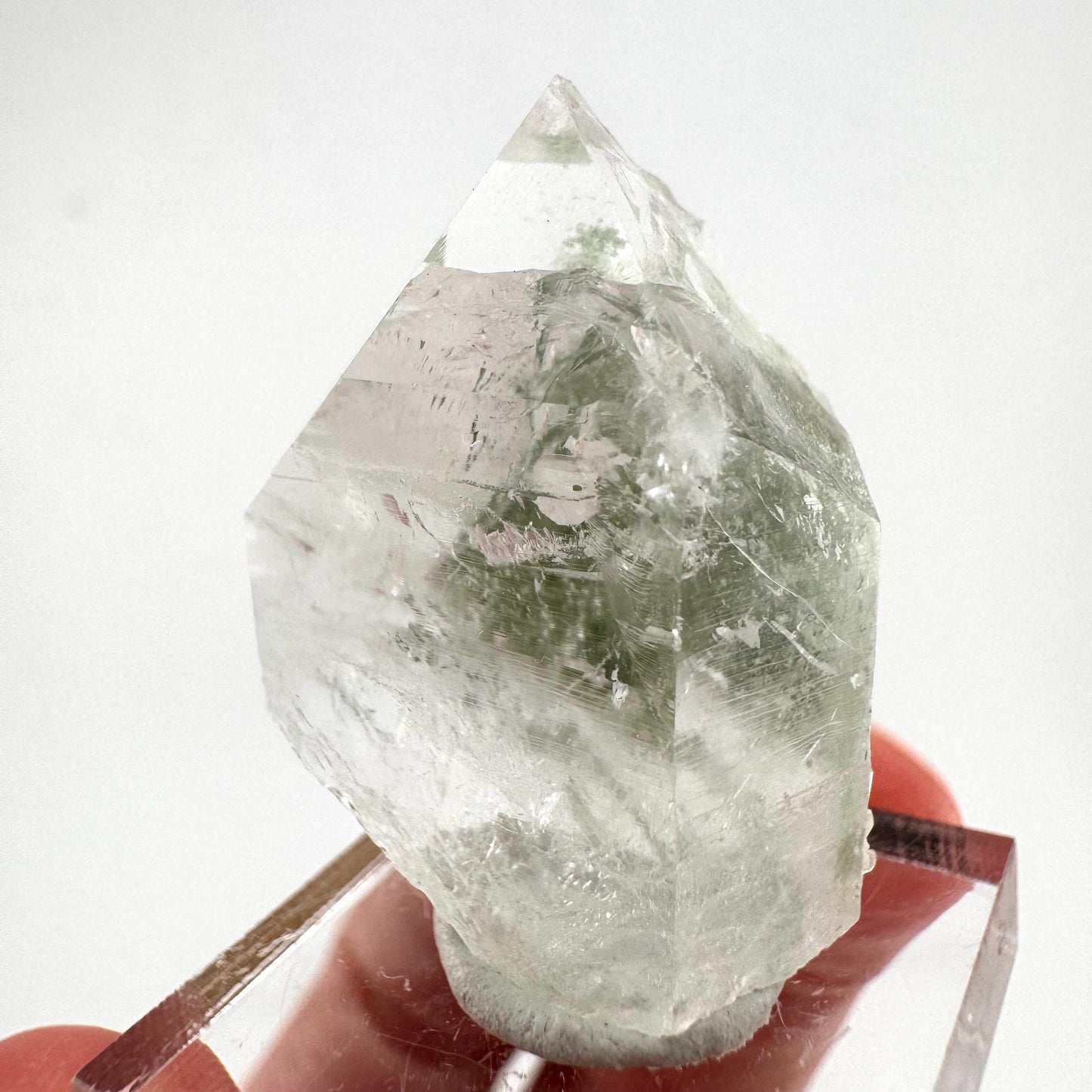 Chlorite Quartz | green phantom quartz crystal, mineral specimen