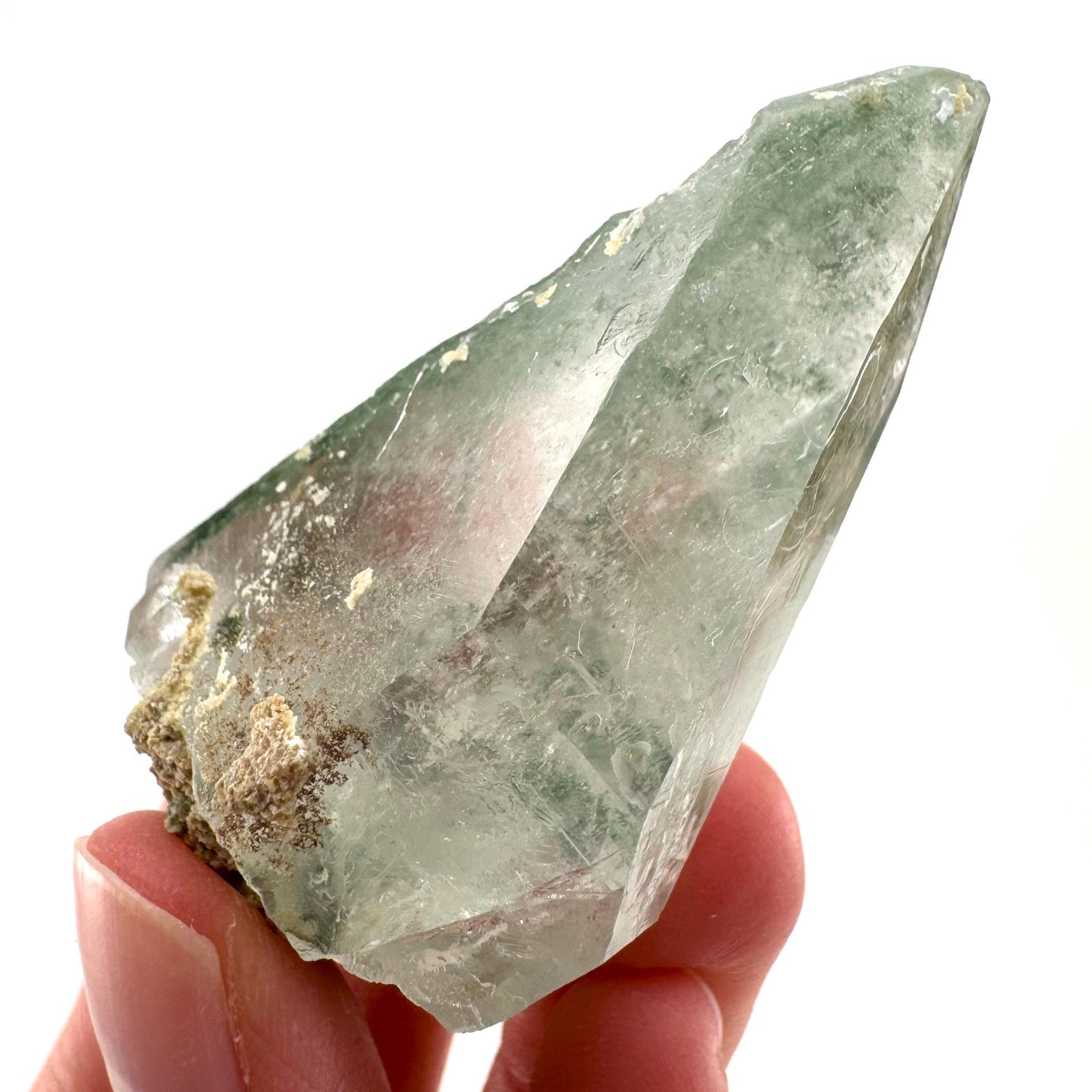 Chlorite Quartz | green phantom quartz crystal, mineral specimen
