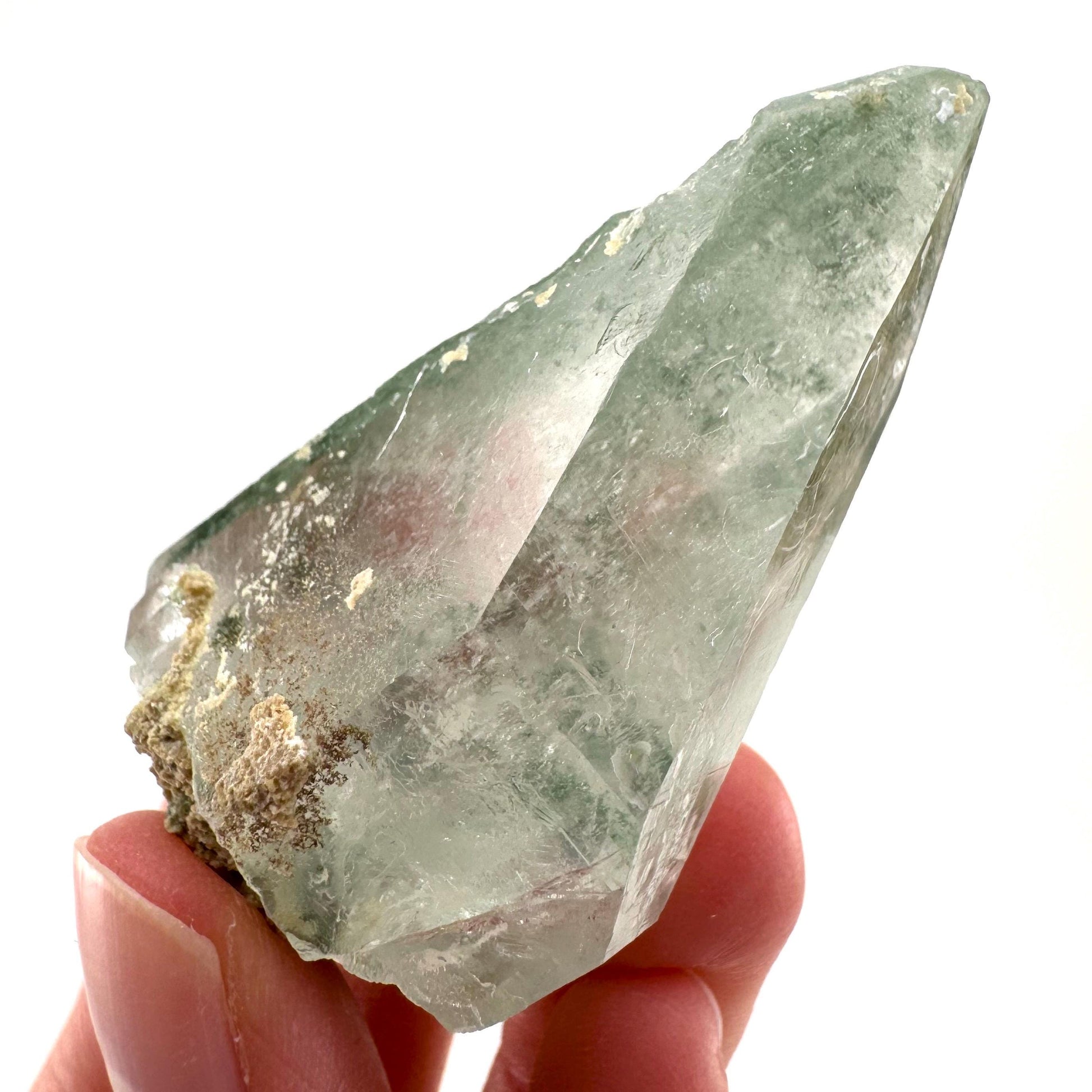Chlorite Quartz | green phantom quartz crystal, mineral specimen