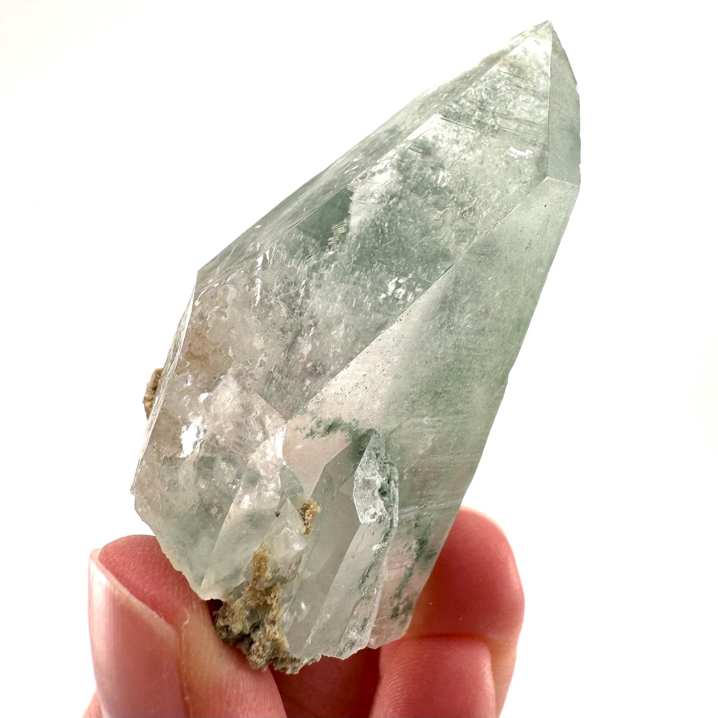 Chlorite Quartz | green phantom quartz crystal, mineral specimen