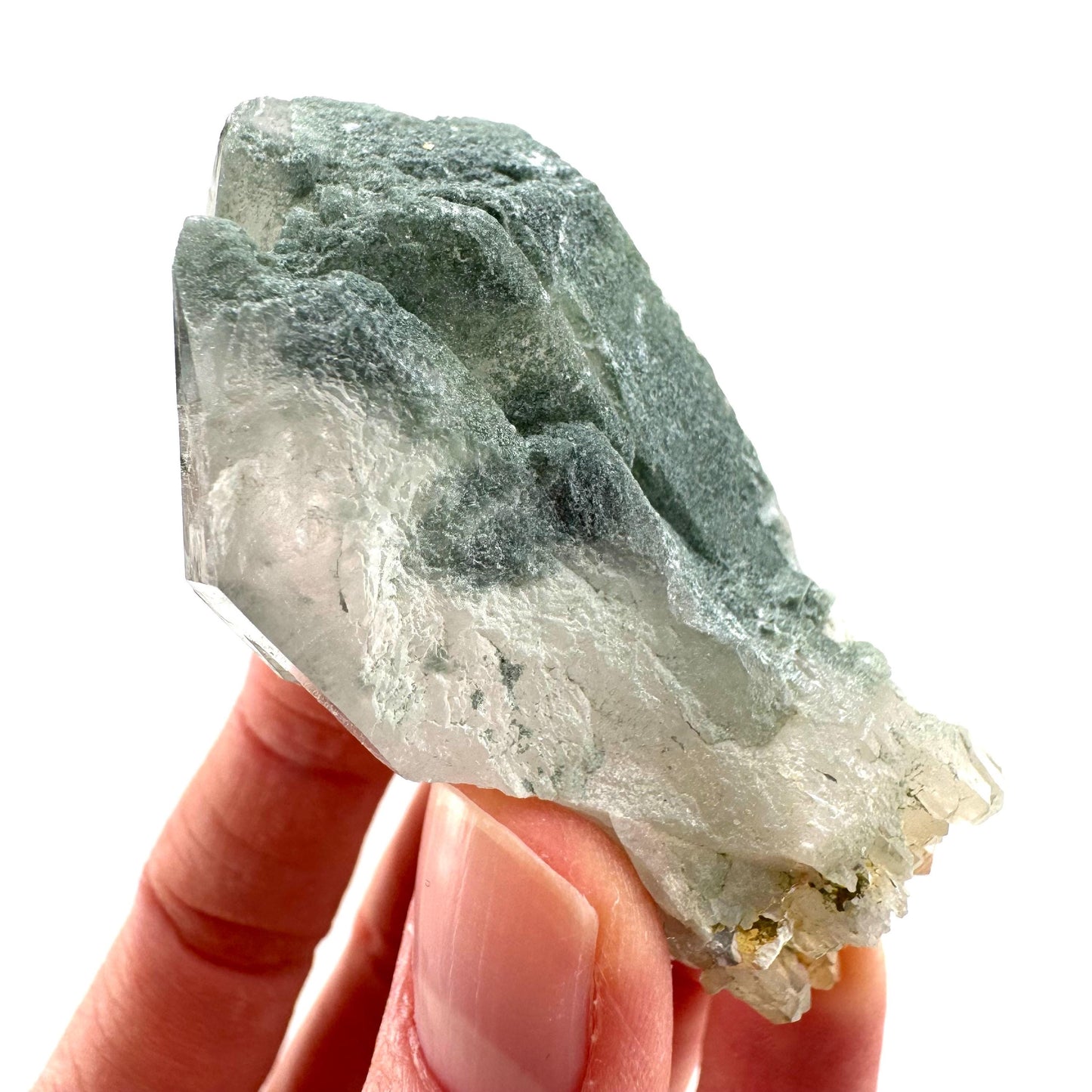 Chlorite Quartz | green phantom quartz crystal, mineral specimen