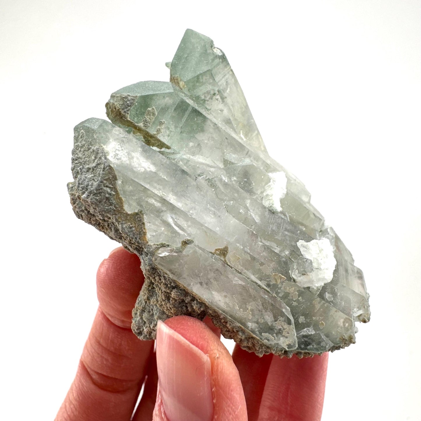 Chlorite Quartz | green phantom quartz crystal, mineral specimen