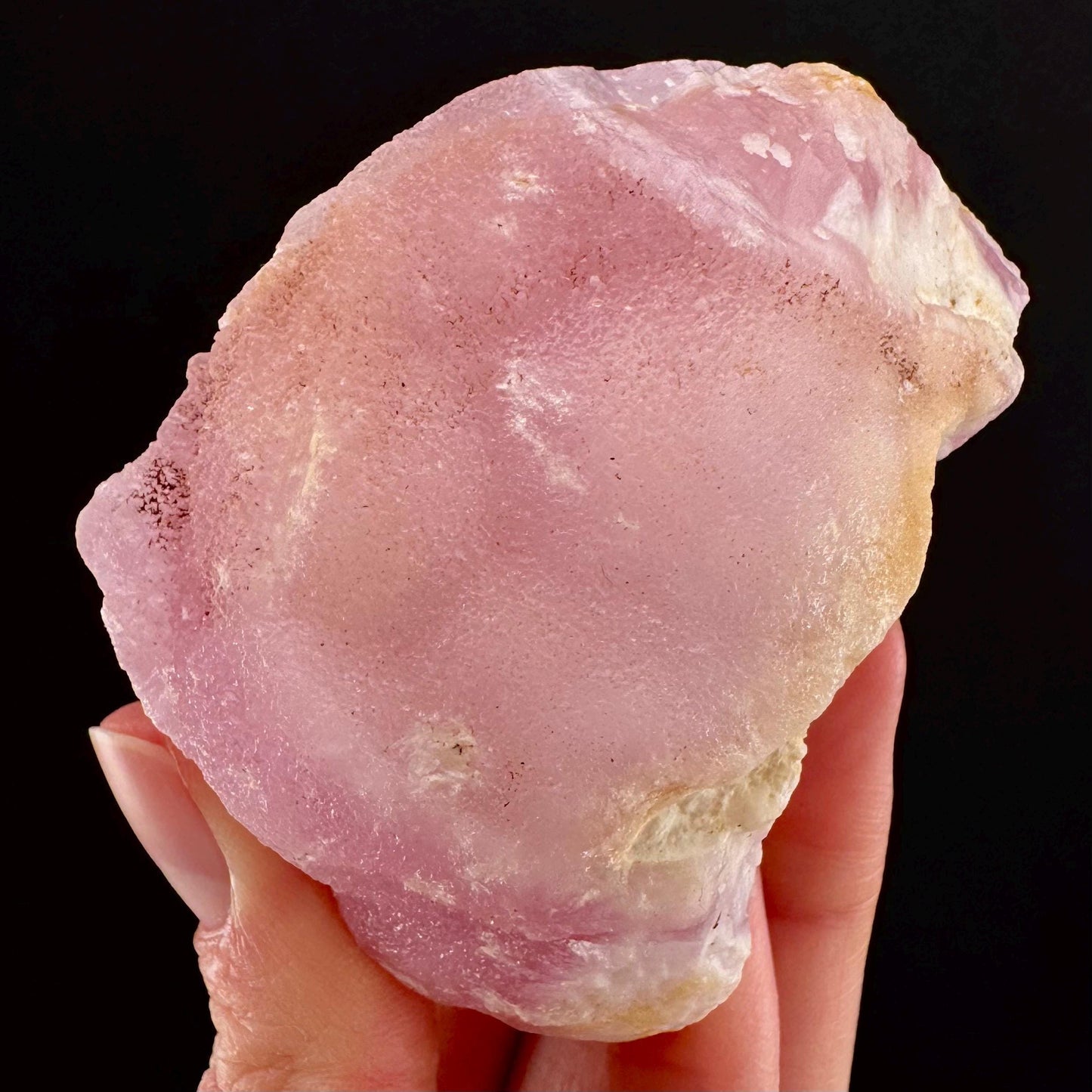 Pink Aragonite | natural crystal cluster, mineral specimen