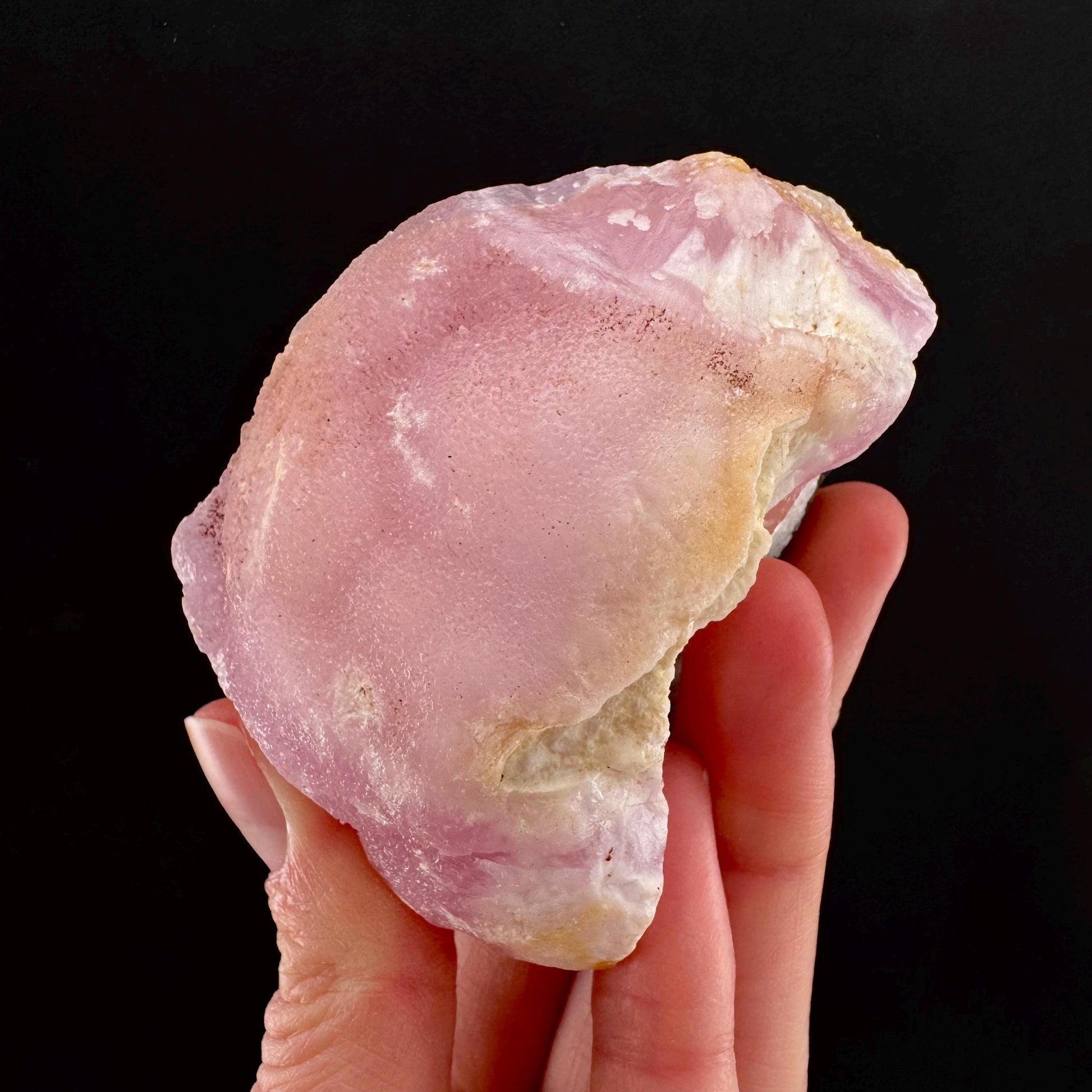 Pink Aragonite | natural crystal cluster, mineral specimen