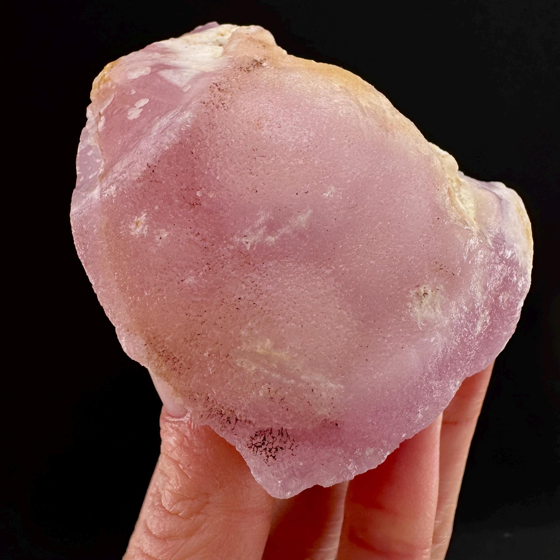 Pink Aragonite | natural crystal cluster, mineral specimen