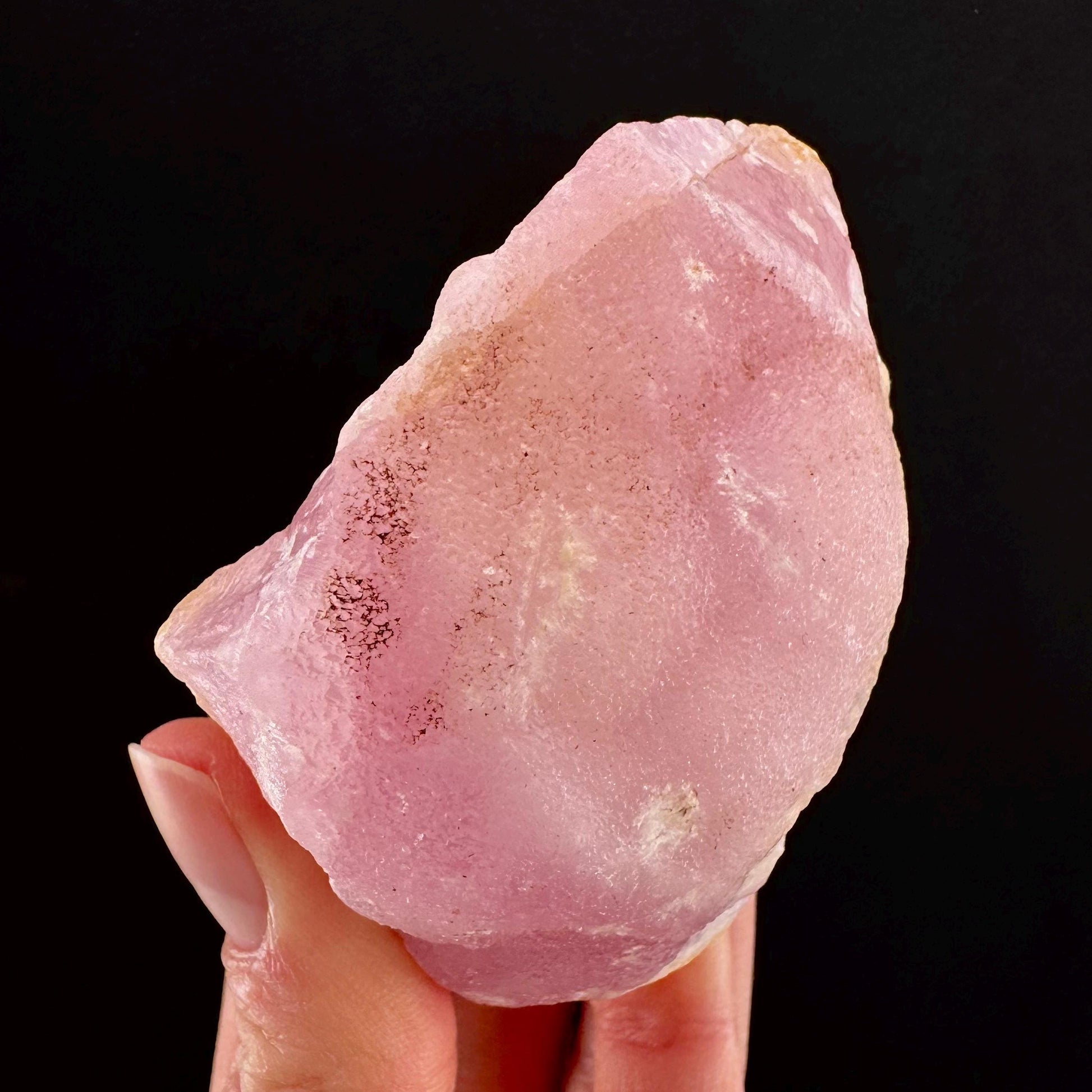Pink Aragonite | natural crystal cluster, mineral specimen