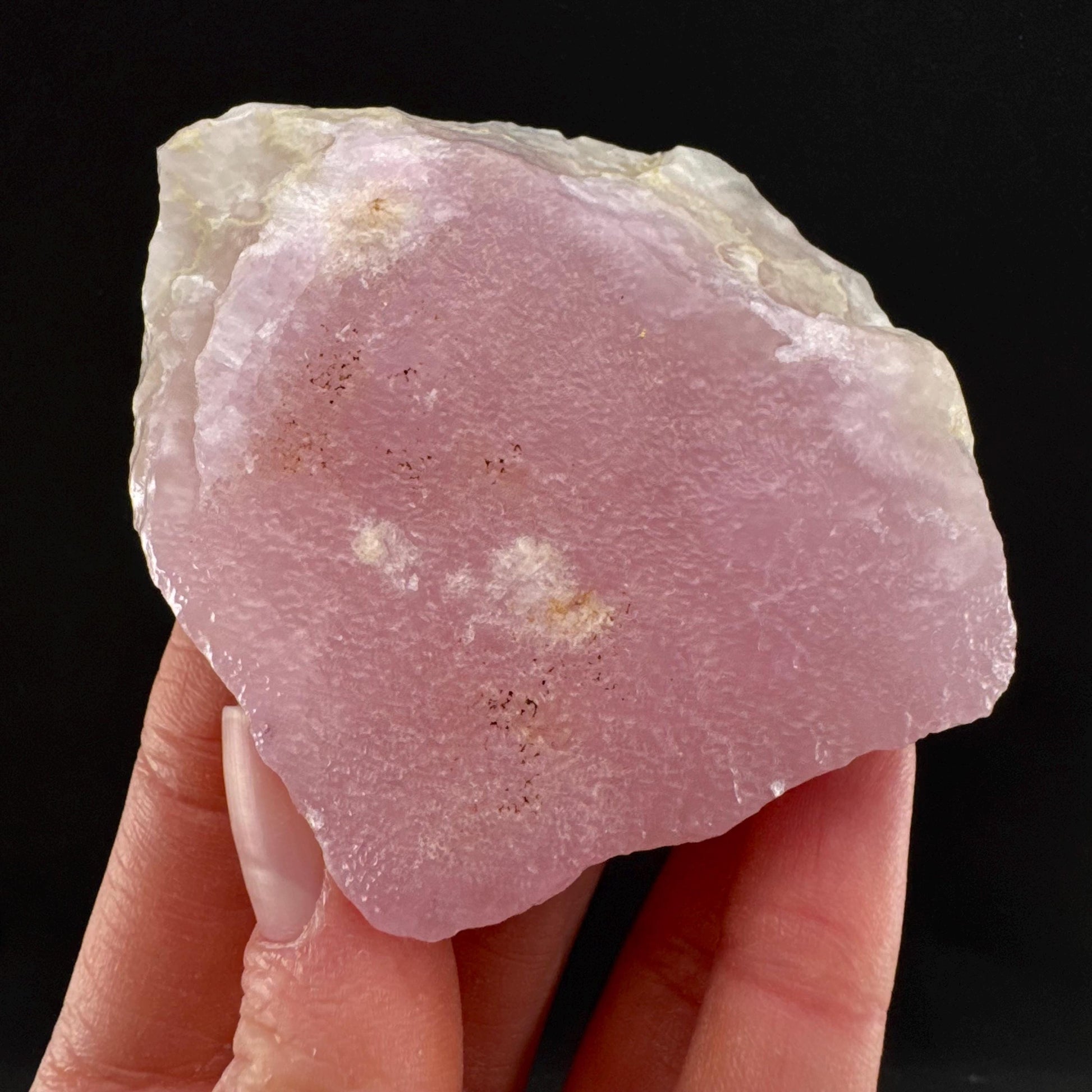 Pink Aragonite | natural crystal cluster, mineral specimen