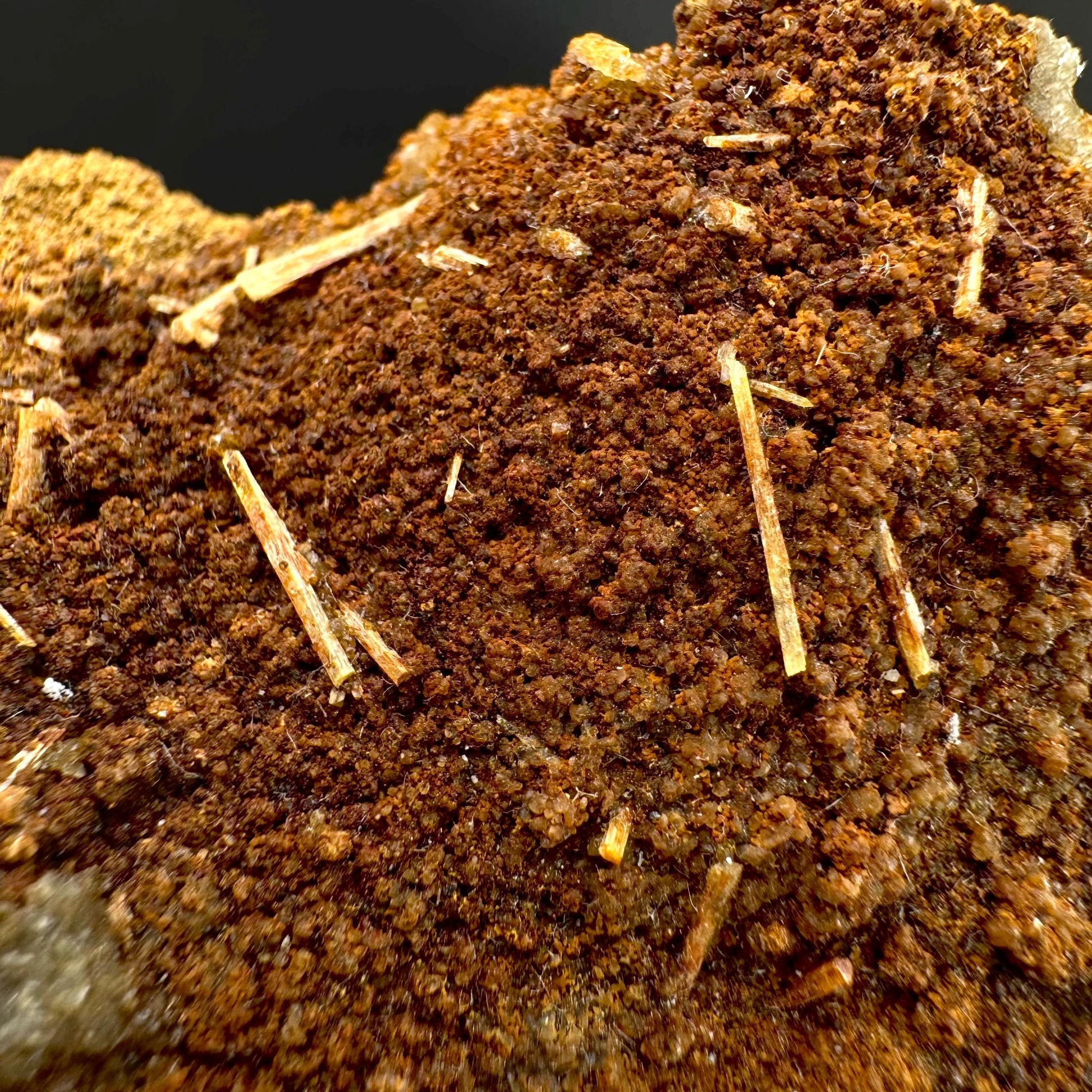 Legrandite | yellow crystal on matrix, rare mineral specimen