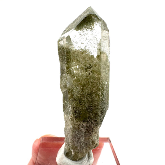 Chlorite Quartz | green phantom quartz crystal, mineral specimen