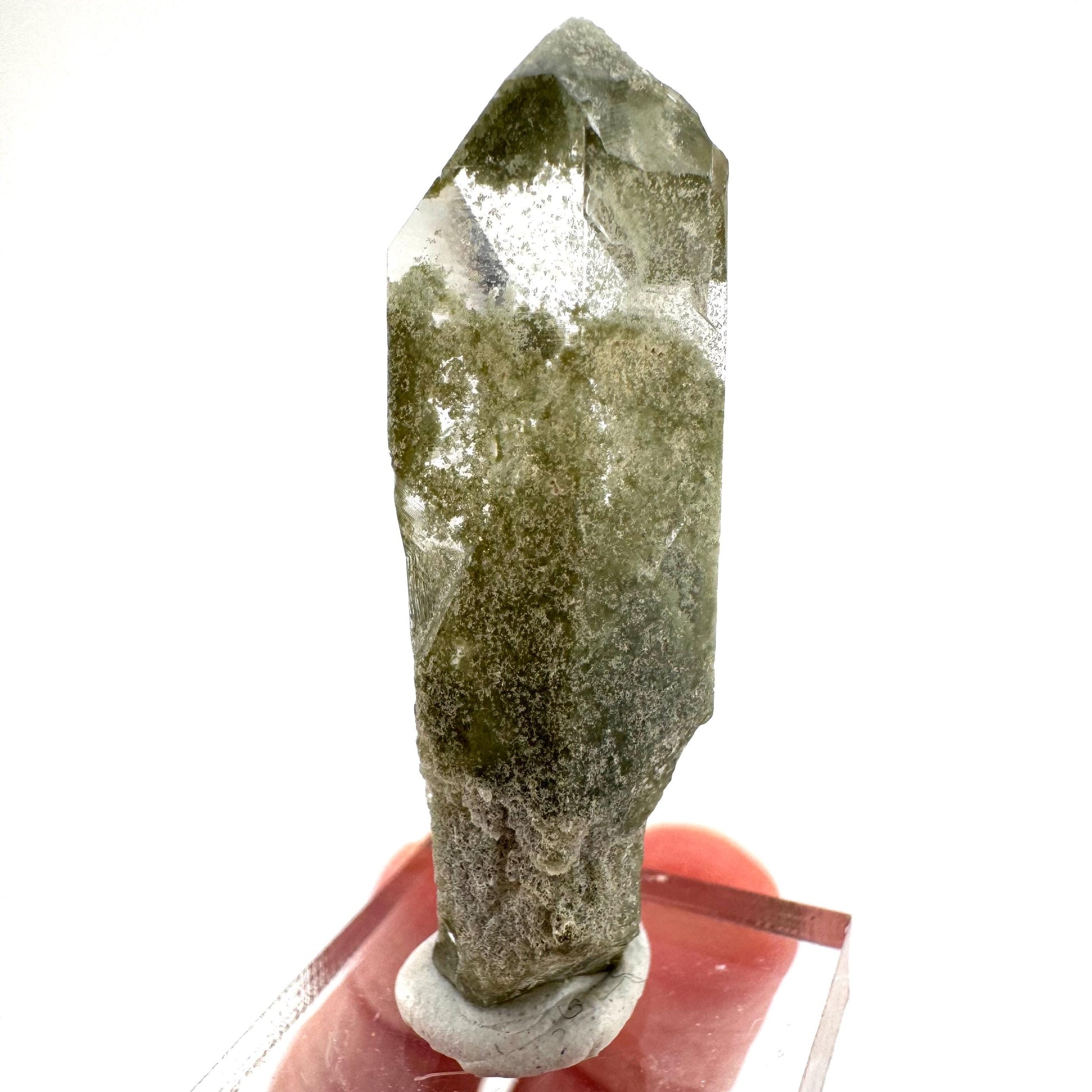 Chlorite Quartz | green phantom quartz crystal, mineral specimen