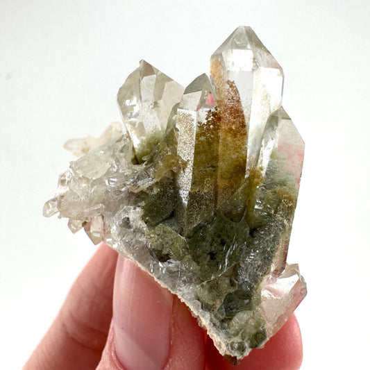 Chlorite Quartz | green phantom quartz crystal, mineral specimen