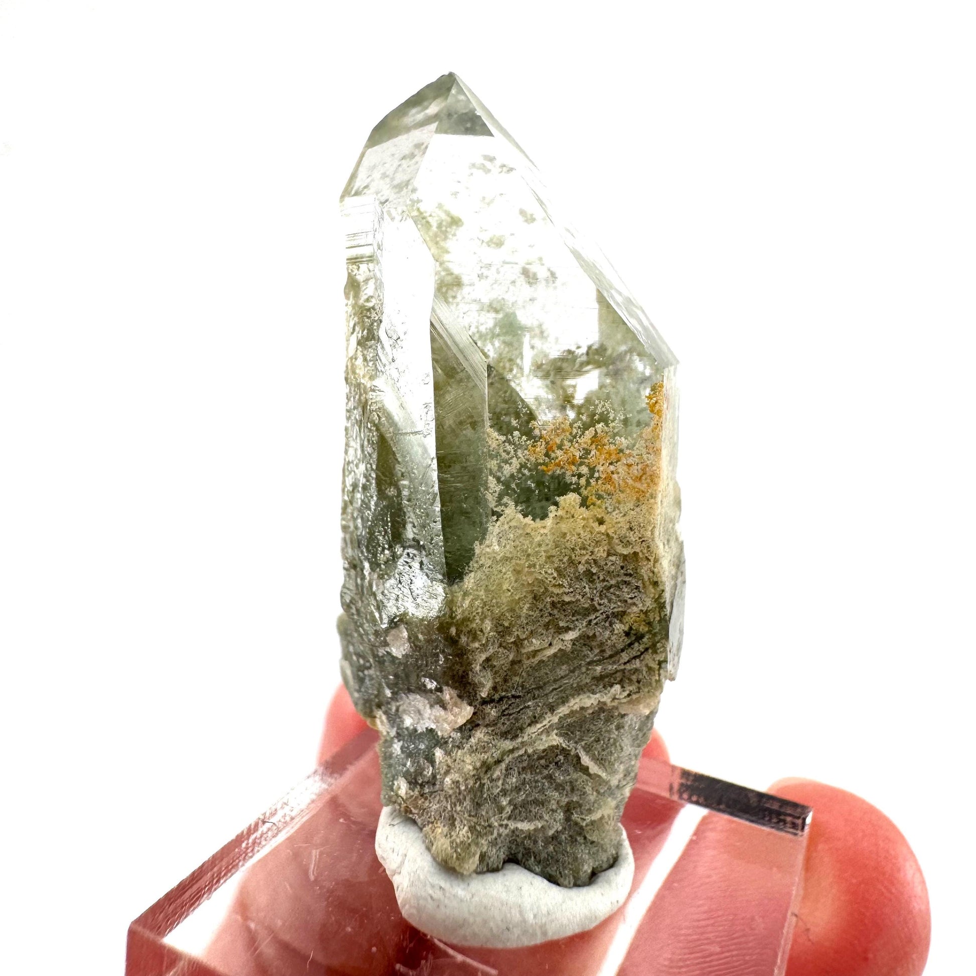 Chlorite Quartz | green phantom quartz crystal, mineral specimen