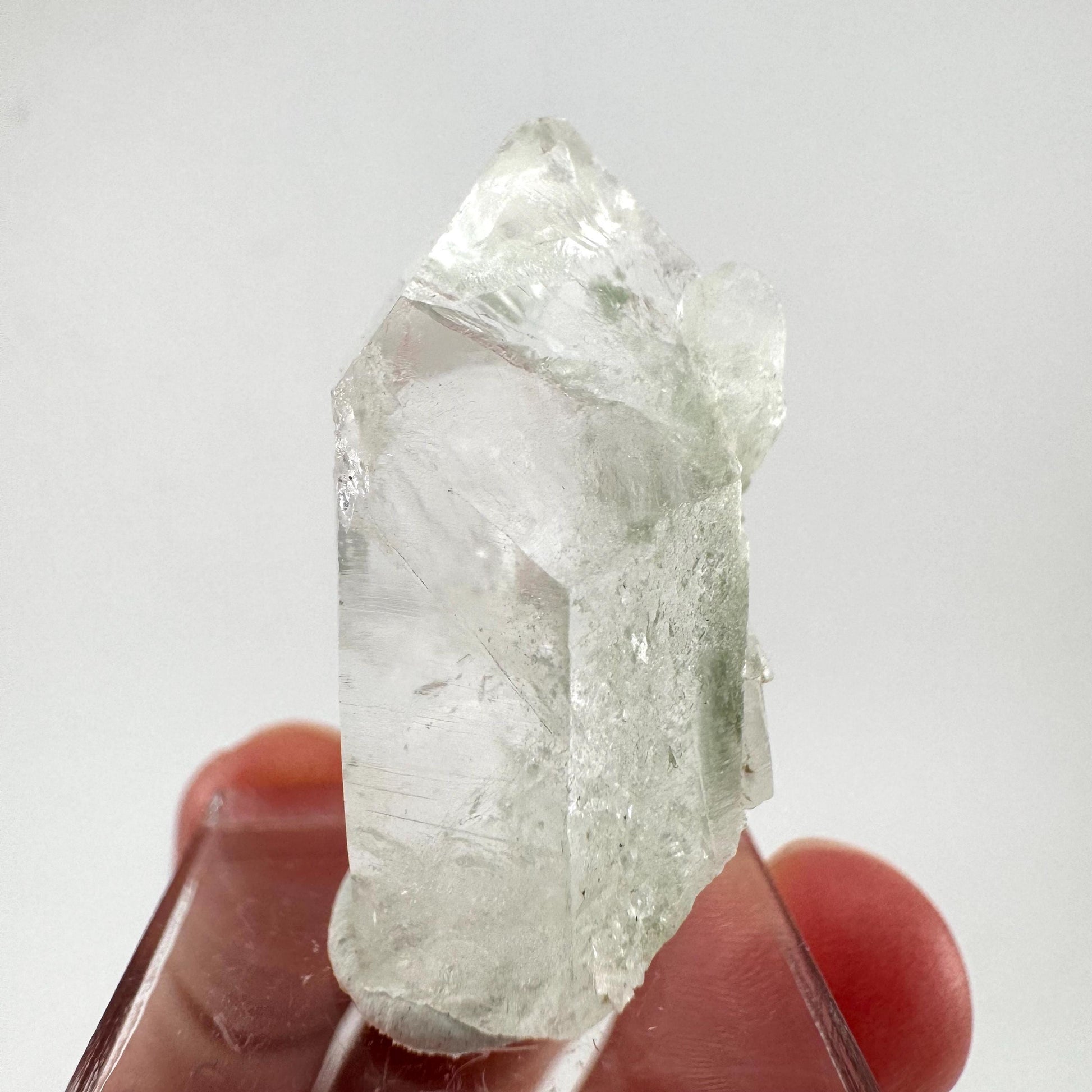 Chlorite Quartz | green phantom quartz crystal, mineral specimen