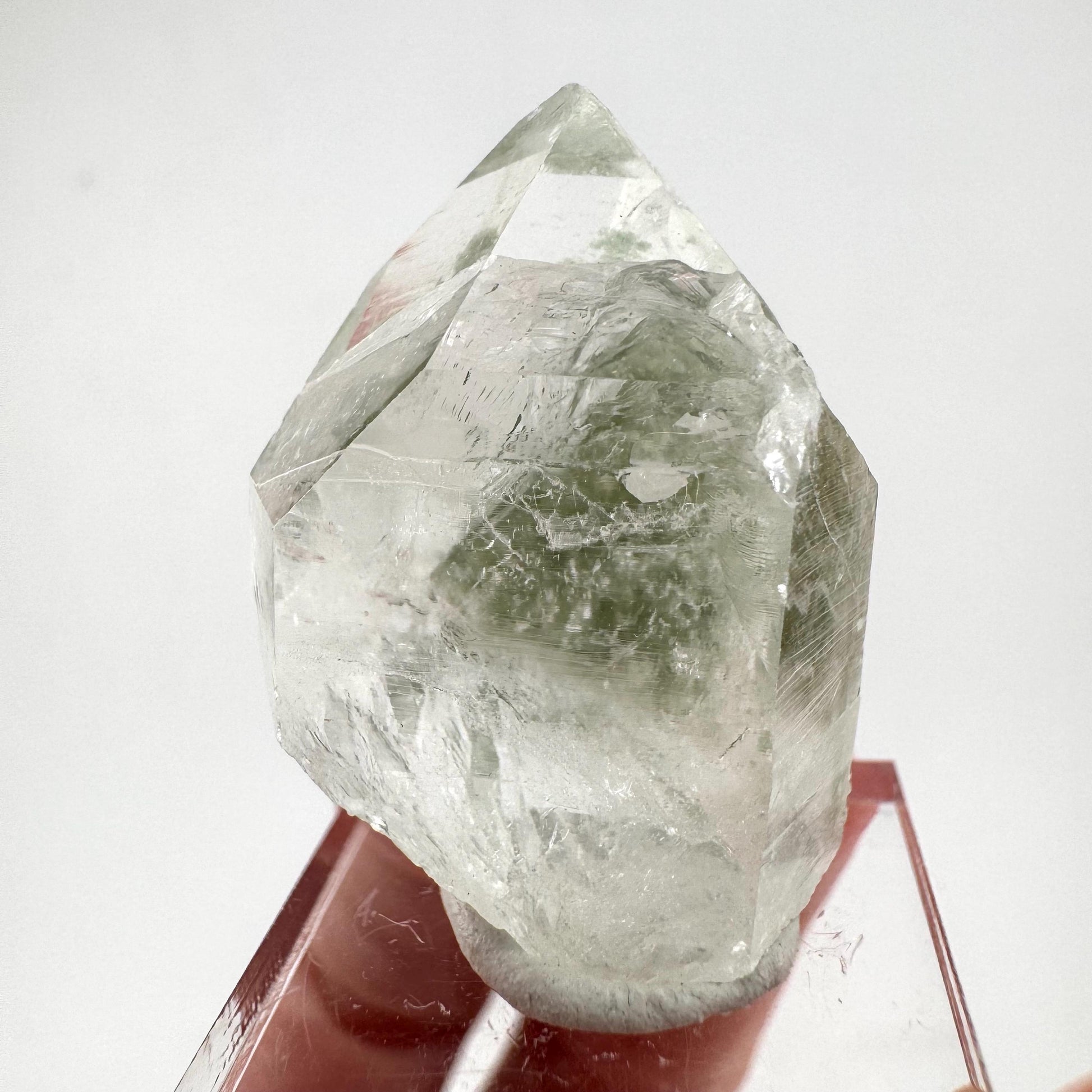 Chlorite Quartz | green phantom quartz crystal, mineral specimen