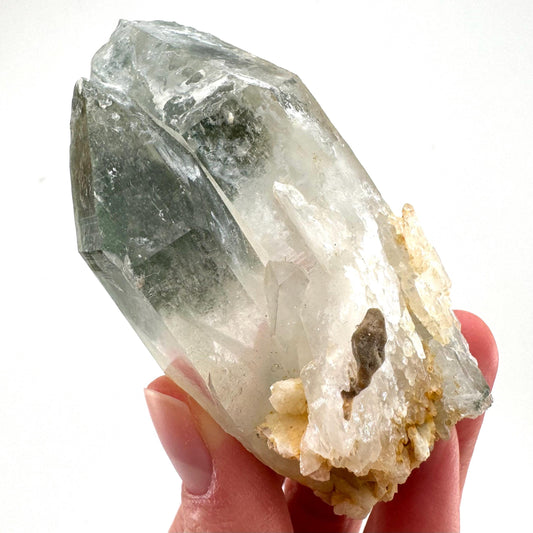 Chlorite Quartz | green phantom quartz crystal, mineral specimen