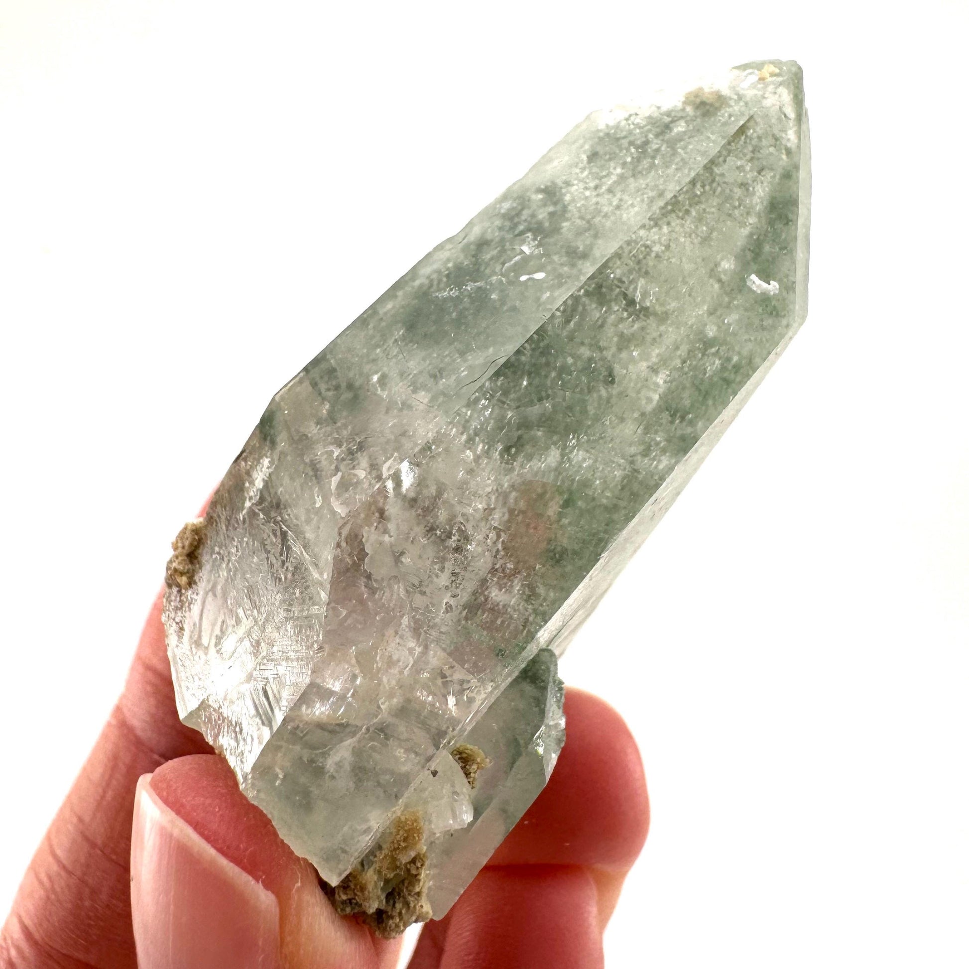 Chlorite Quartz | green phantom quartz crystal, mineral specimen
