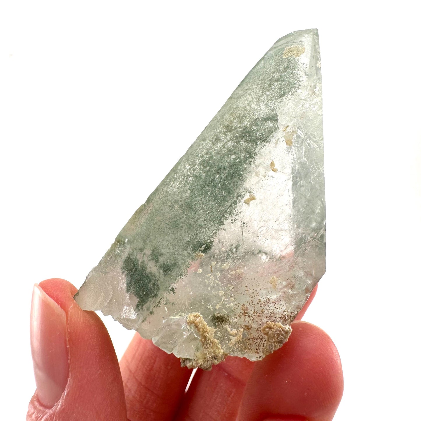 Chlorite Quartz | green phantom quartz crystal, mineral specimen