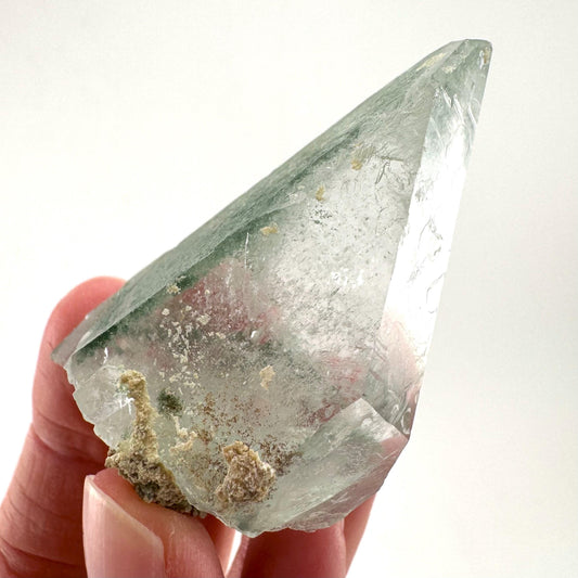 Chlorite Quartz | green phantom quartz crystal, mineral specimen