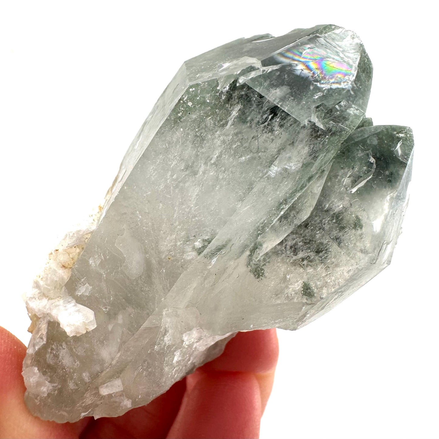 Chlorite Quartz | green phantom quartz crystal, mineral specimen