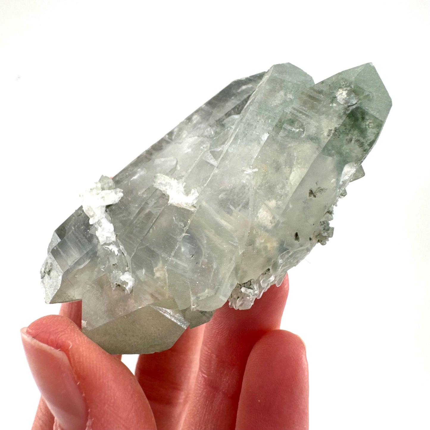 Chlorite Quartz | green phantom quartz crystal, mineral specimen