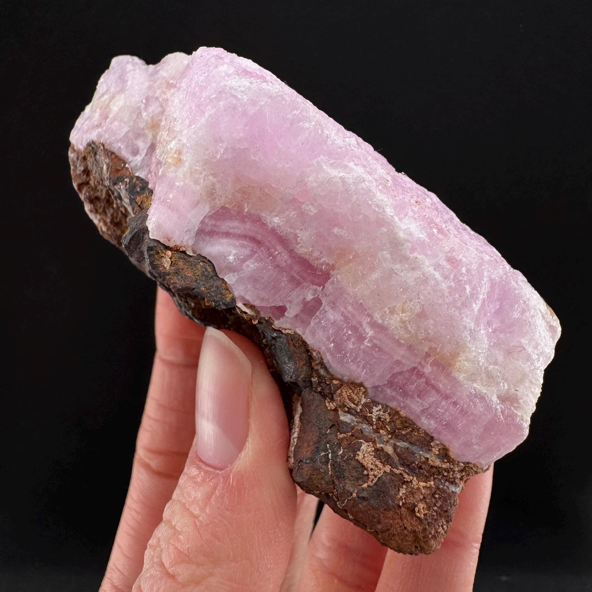 Pink Aragonite | natural crystal cluster, mineral specimen