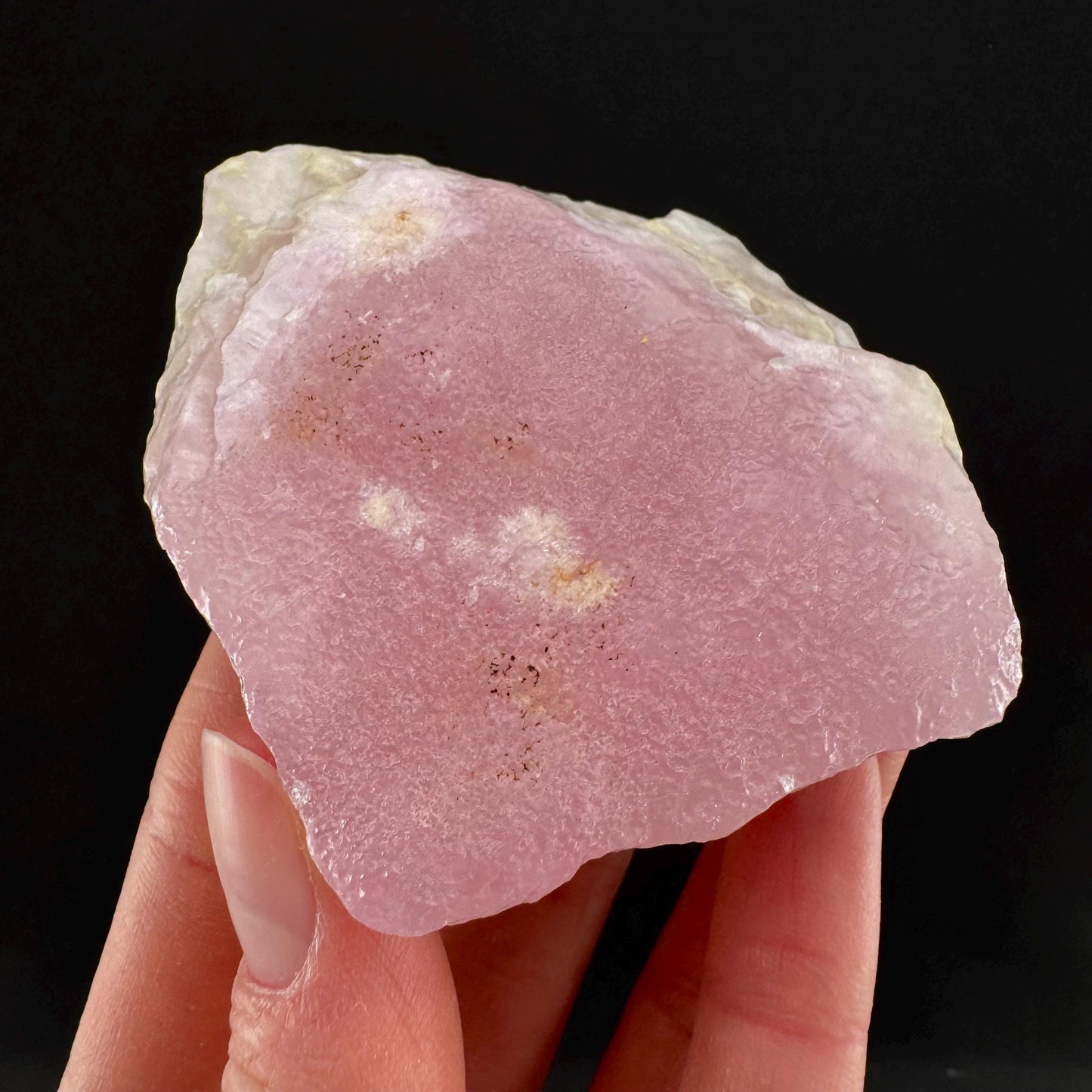 Pink Aragonite | natural crystal cluster, mineral specimen