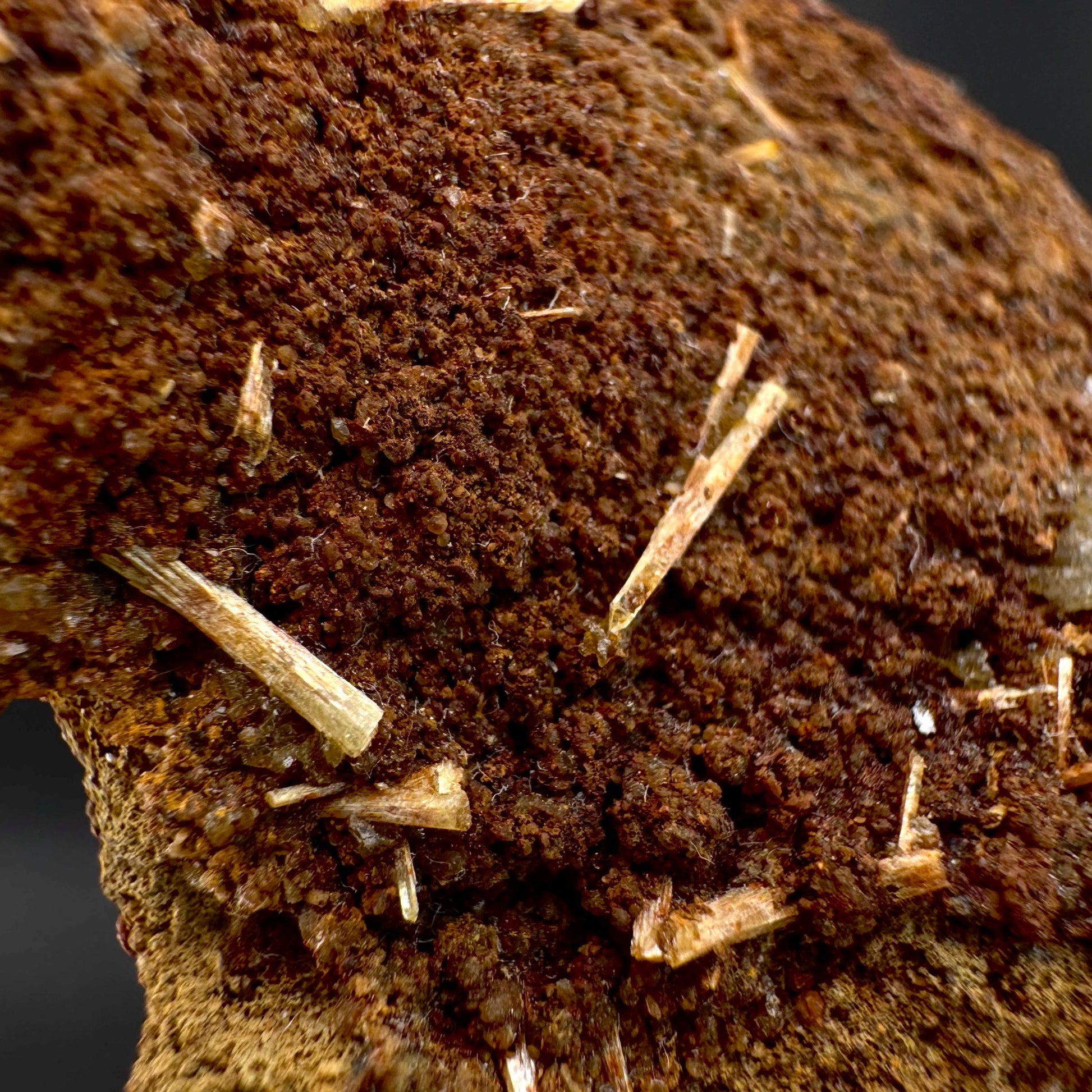 Legrandite | yellow crystal on matrix, rare mineral specimen