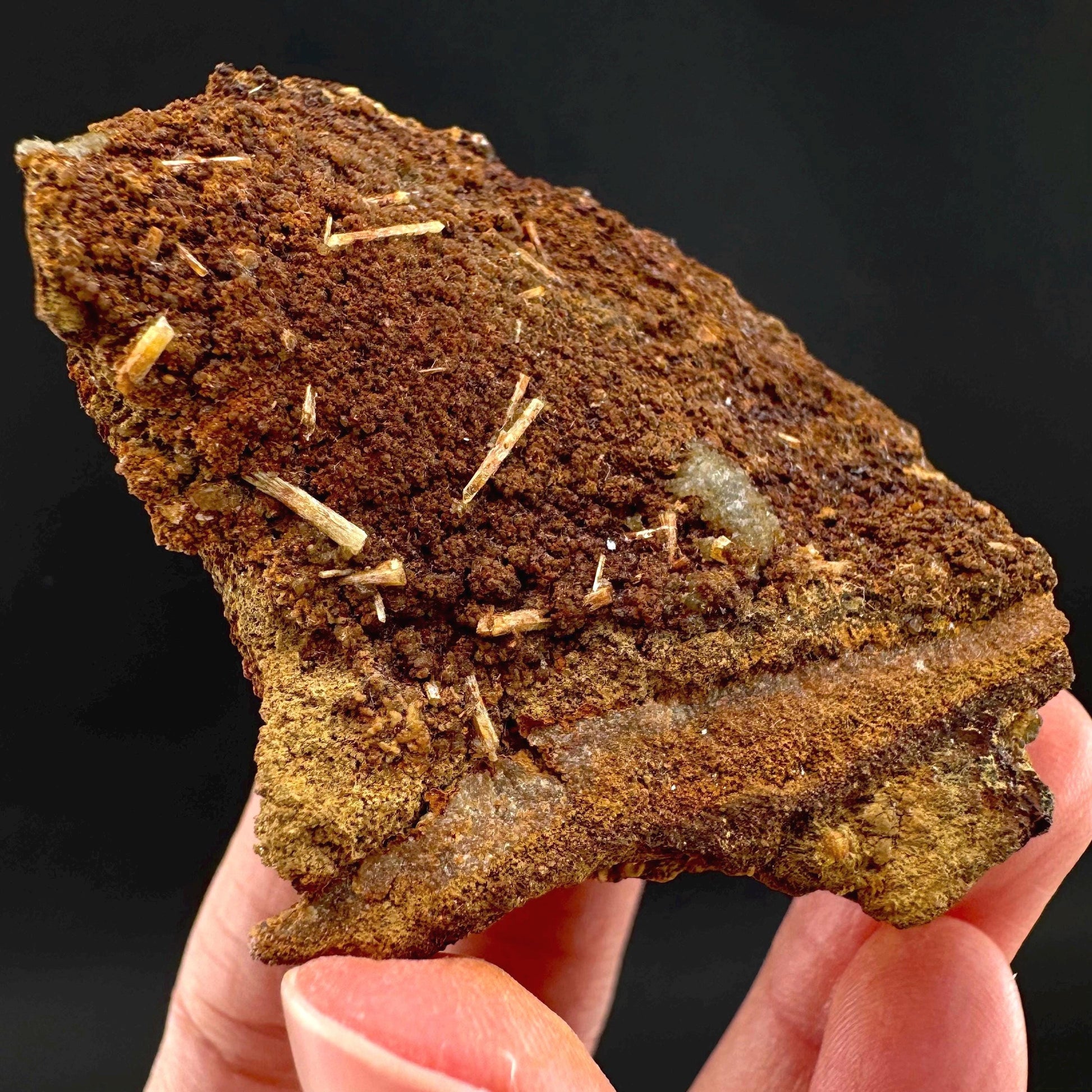 Legrandite | yellow crystal on matrix, rare mineral specimen