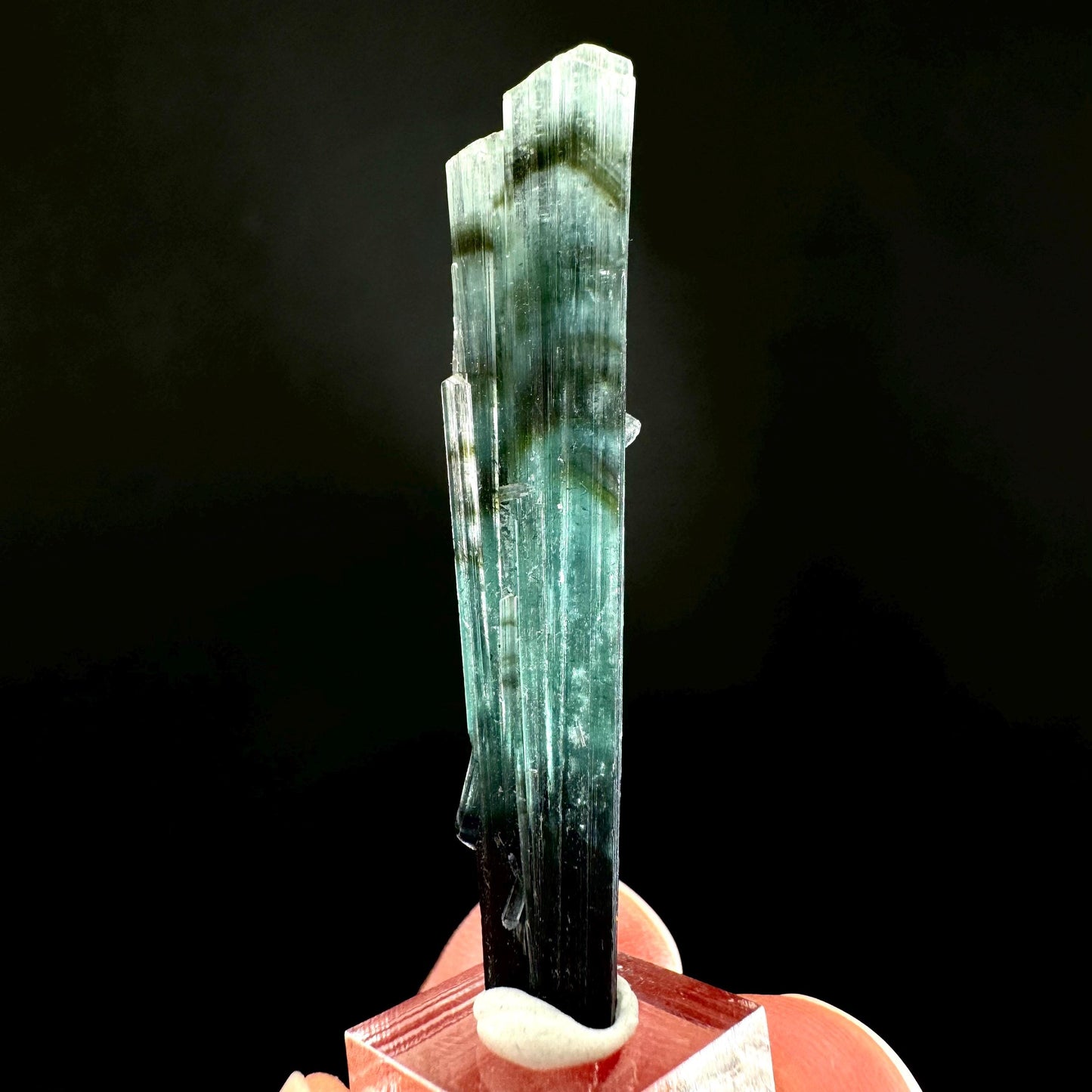 Indicolite Tourmaline Crystal | Natural Blue-Green Mineral Specimen from Pakistan