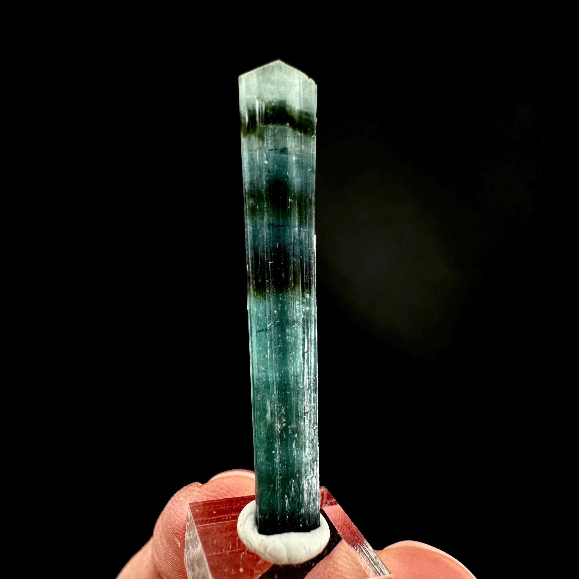 Indicolite Tourmaline Crystal | Natural Blue-Green Mineral Specimen from Pakistan