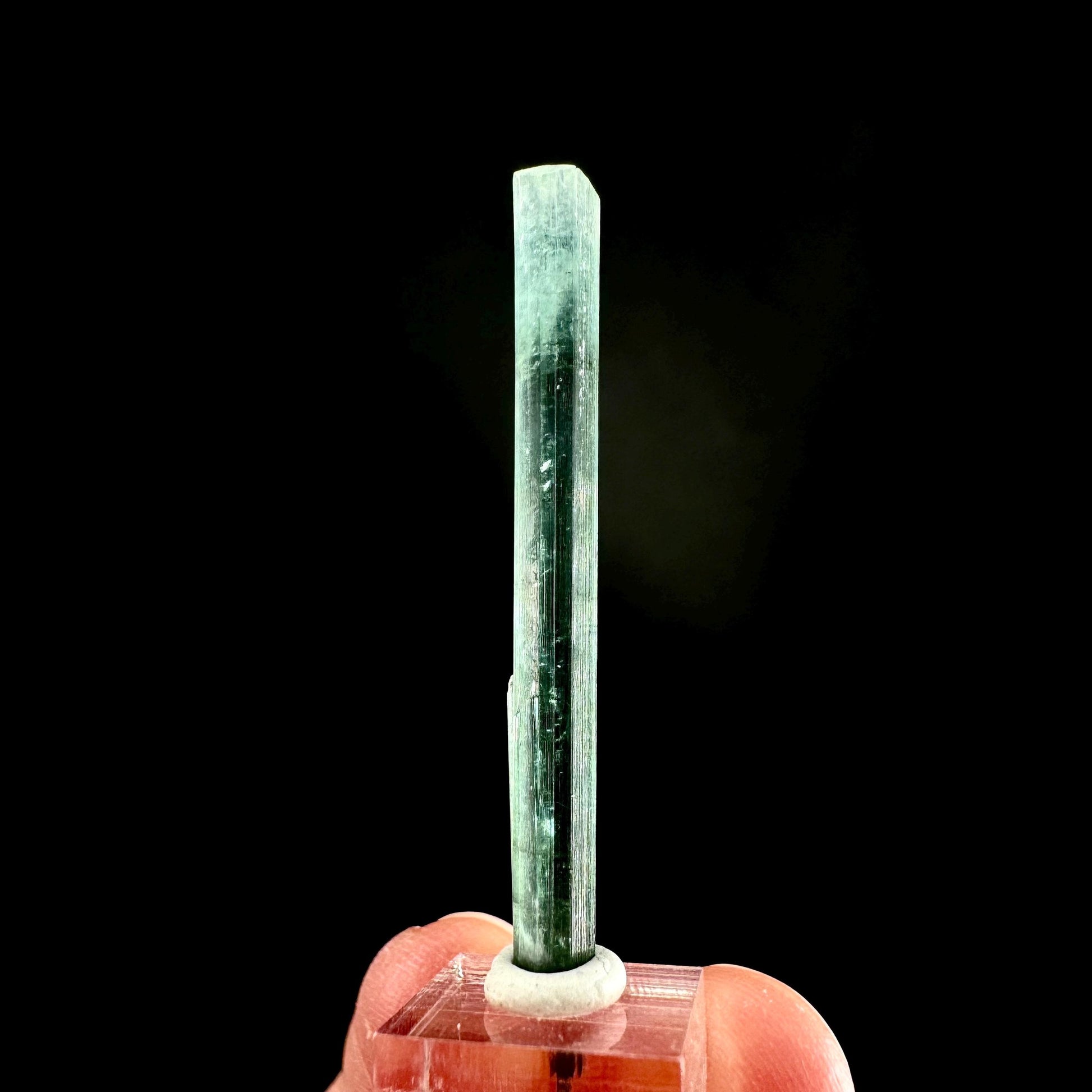 Indicolite Tourmaline Crystal | Natural Blue-Green Mineral Specimen from Pakistan