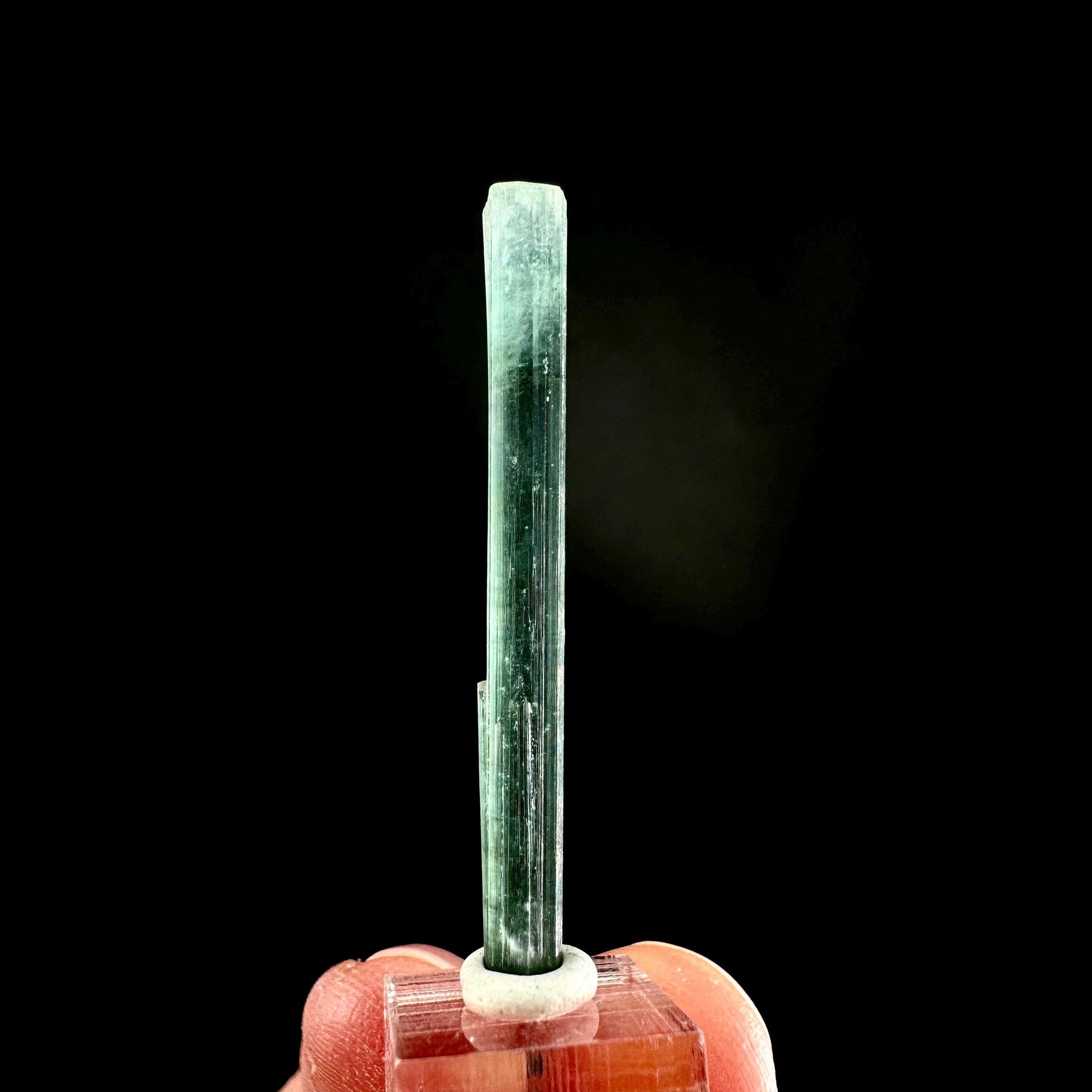 Indicolite Tourmaline Crystal | Natural Blue-Green Mineral Specimen from Pakistan