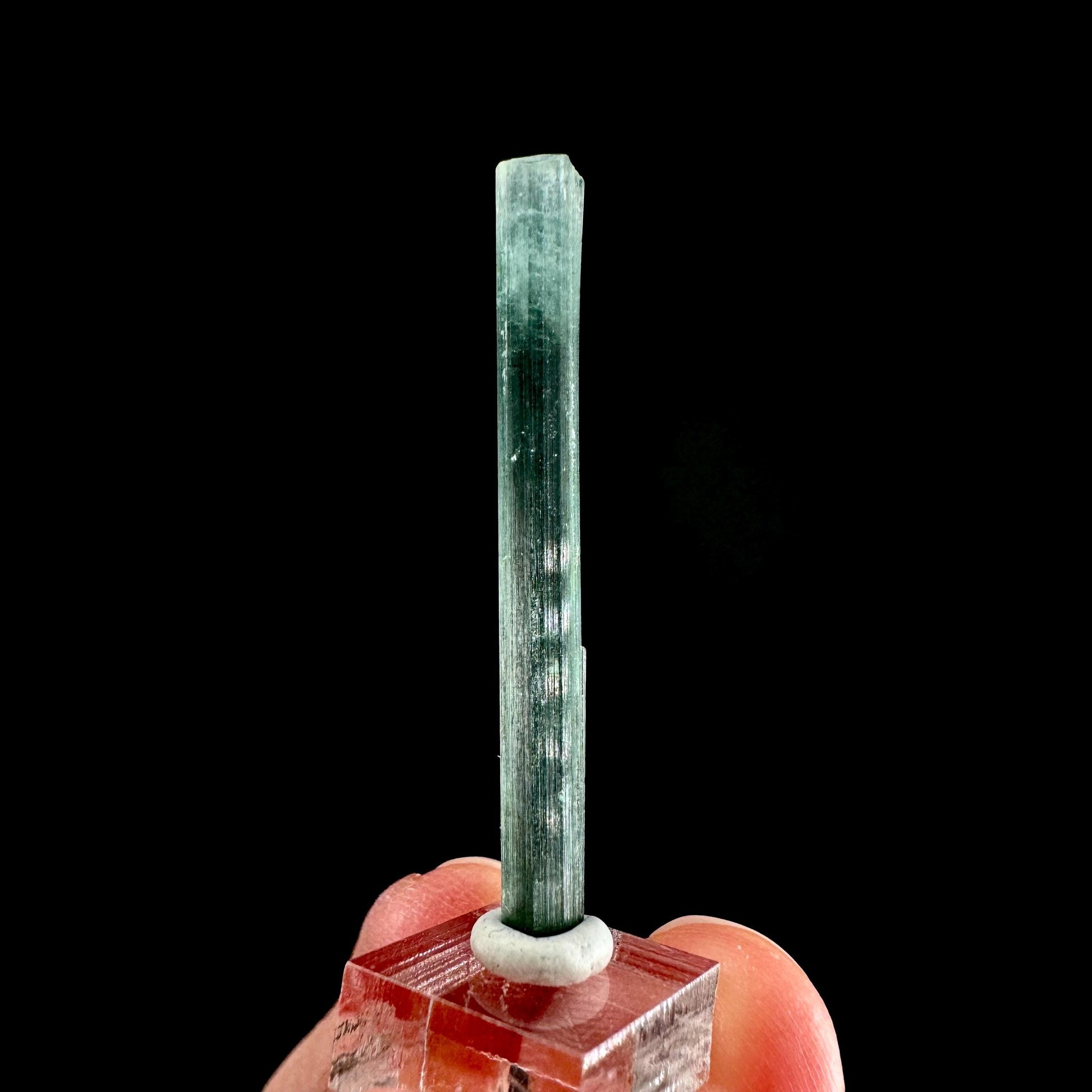 Indicolite Tourmaline Crystal | Natural Blue-Green Mineral Specimen from Pakistan